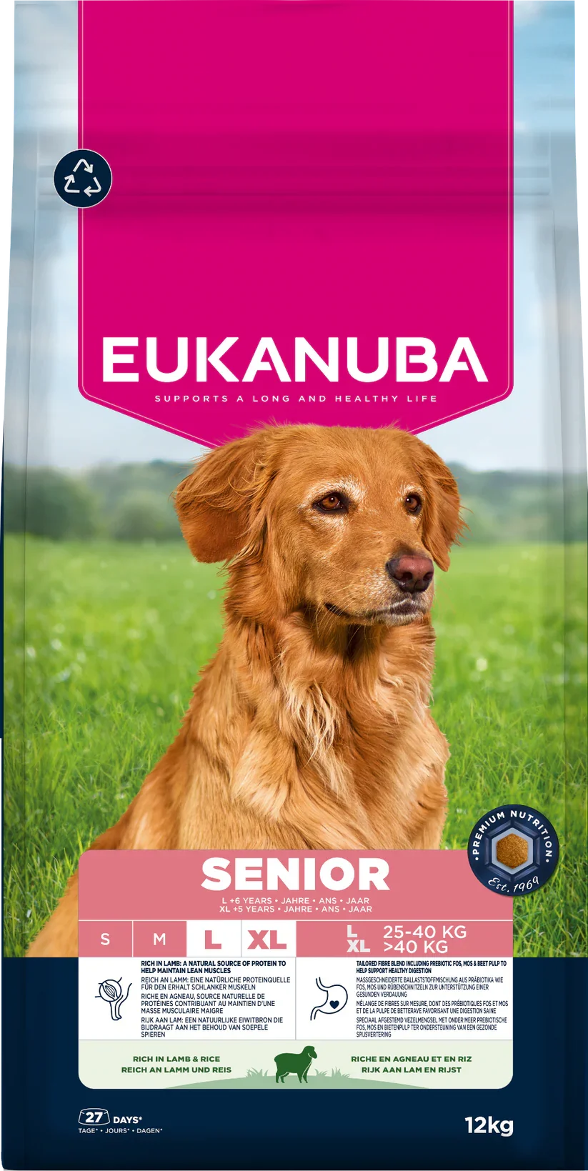 Eukanuba Dog Senior Large Lamb & Rice 12kg