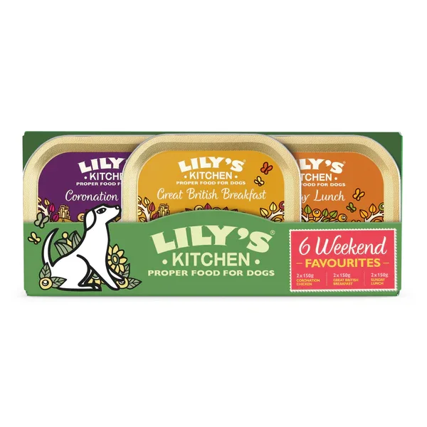 Lily's Kitchen Weekend Favorites Trays Multipack 6x150g