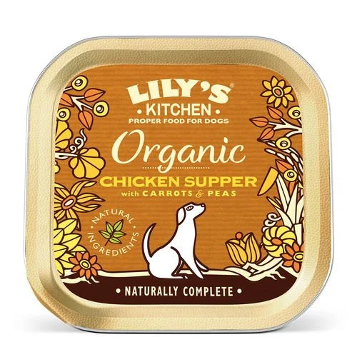 Lily's Kitchen Wet Dog Tray Organic Chicken Supper 150g