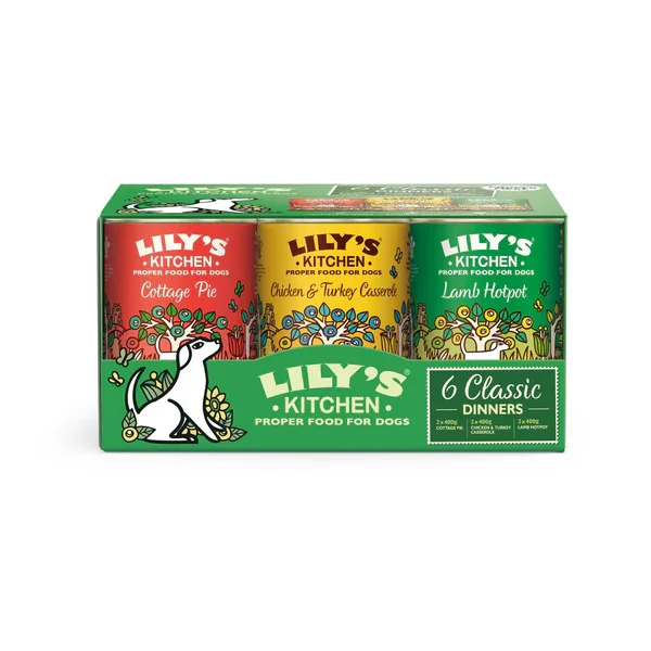 Lily's Kitchen Classic Dinners Tins Multipack 6x400g