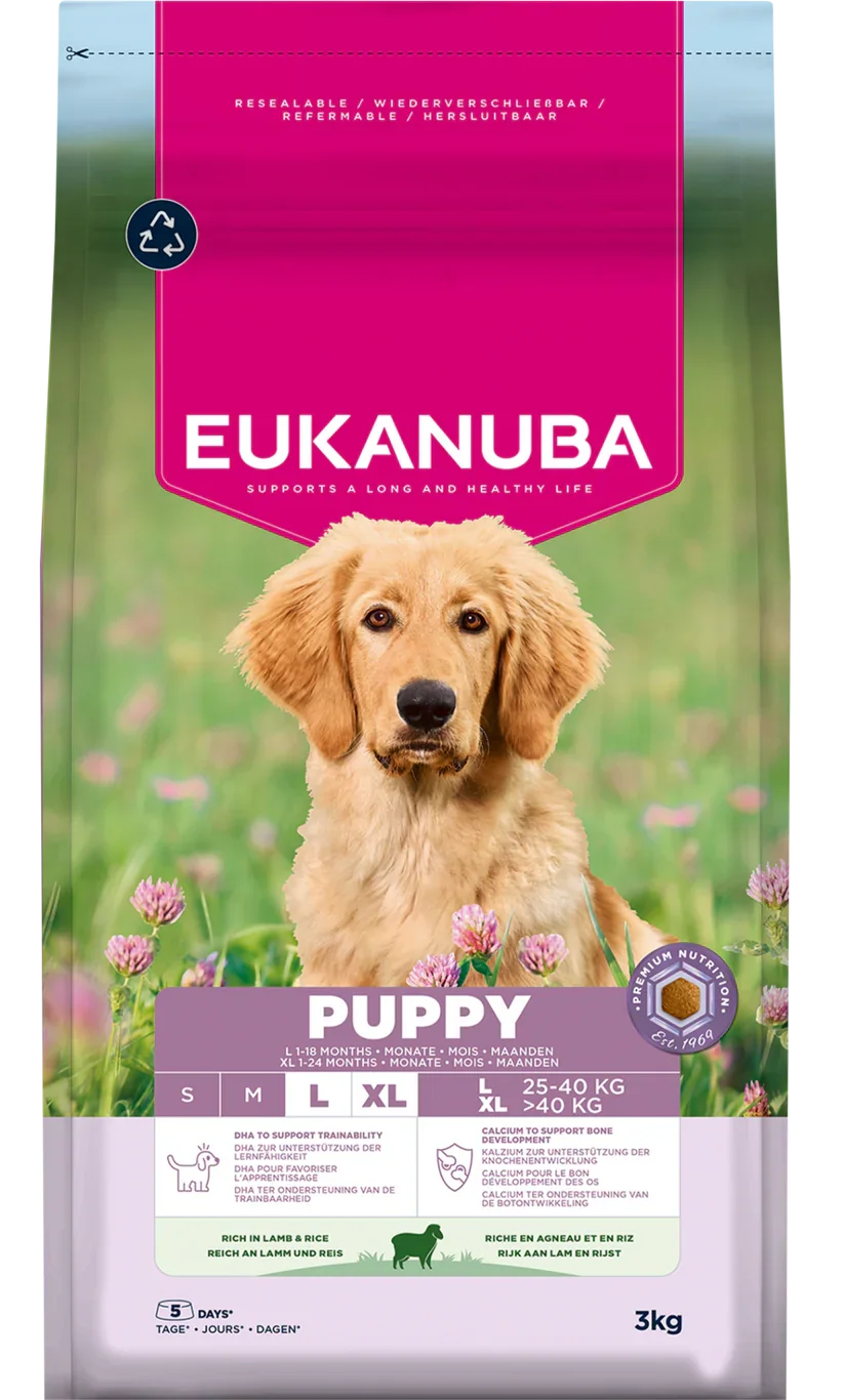 Eukanuba Dog Puppy & Junior Large Lamb & Rice 3kg.webp