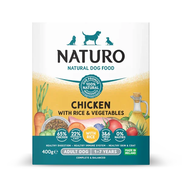 Naturo Chicken & Rice With Veg Tray 400g