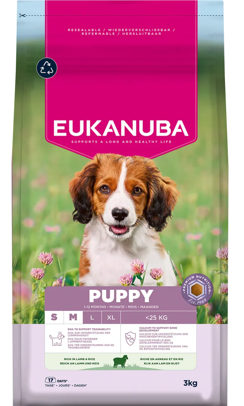 Eukanuba Dog Puppy & Junior Small-Medium Lamb & Rice 3kg.webp