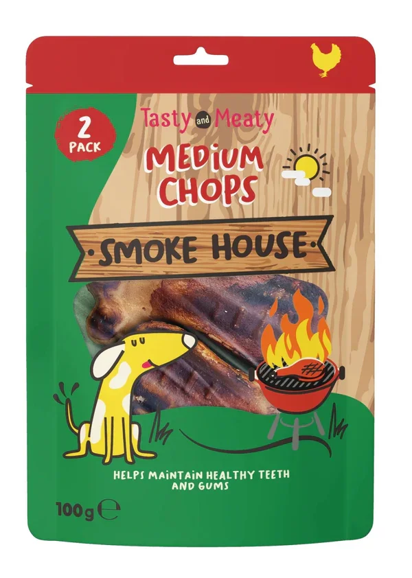 Tastsy & Meaty Smokehouse Chops Medium 100g