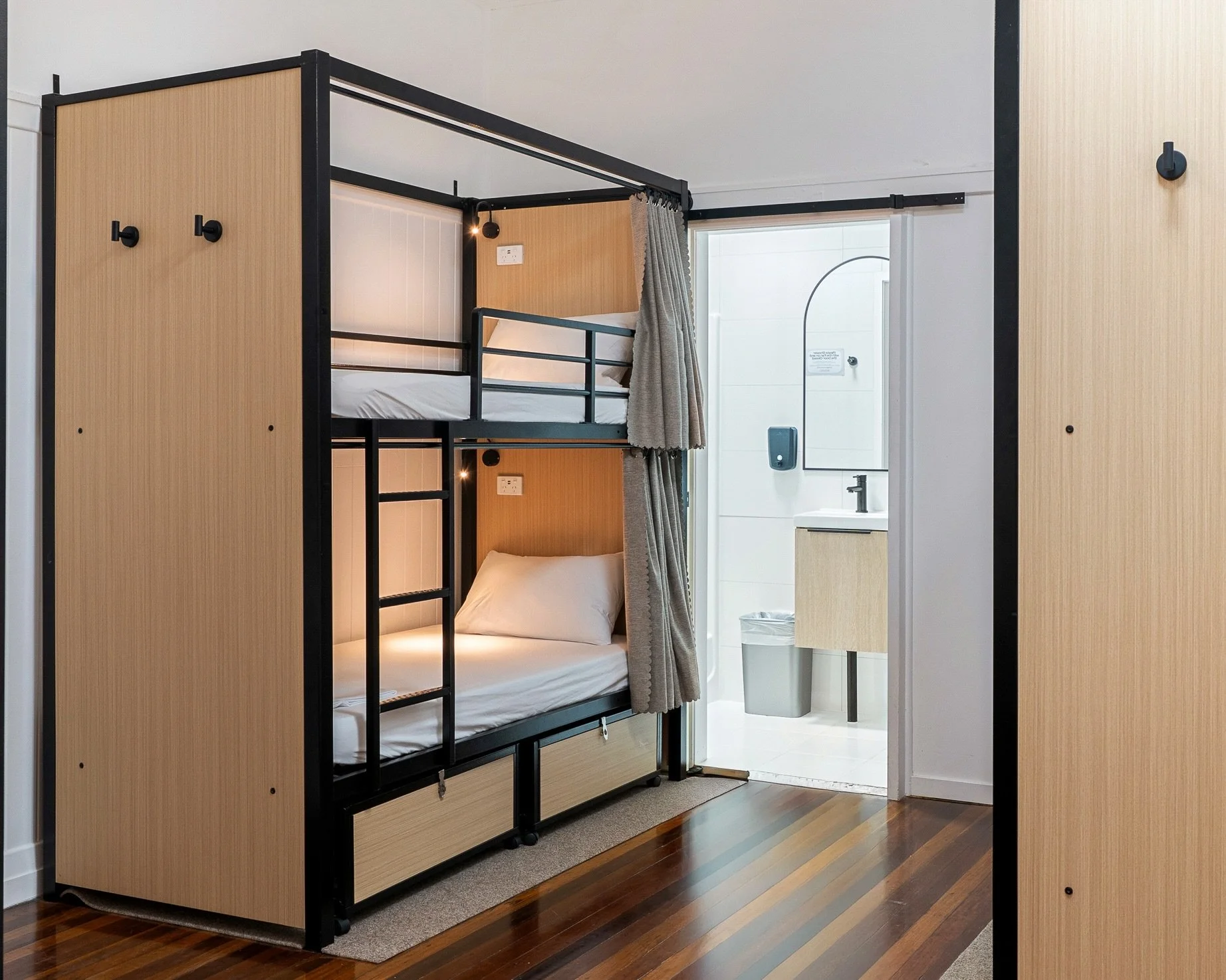 Dorm bed or deluxe king, which one&rsquo;s calling your name? 👀 
 We&rsquo;ve got a range of private rooms and dorms to suit however you&rsquo;re travelling, all air-conditioned and built for comfort. 

Which one will you choose? Tap the link in bio