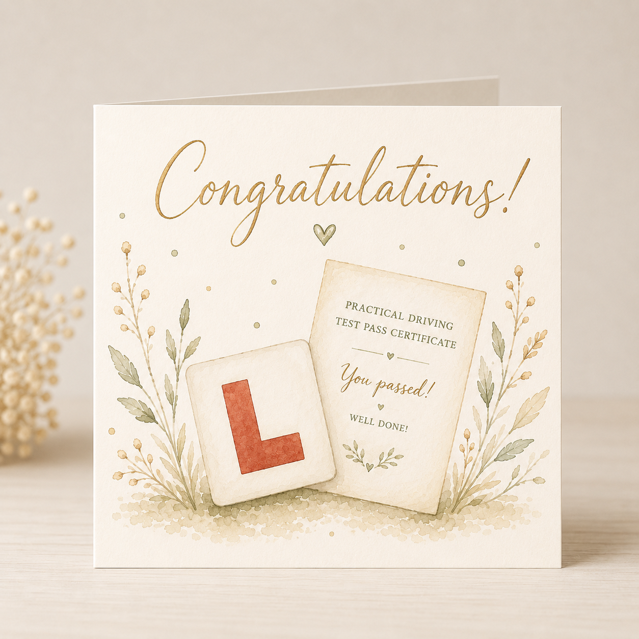 Driving Test Congratulations Card