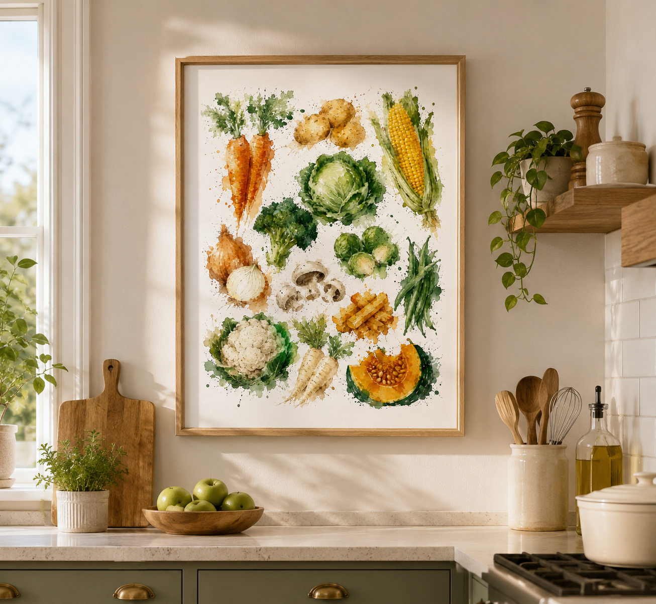 Kitchen Vegetable Art Print