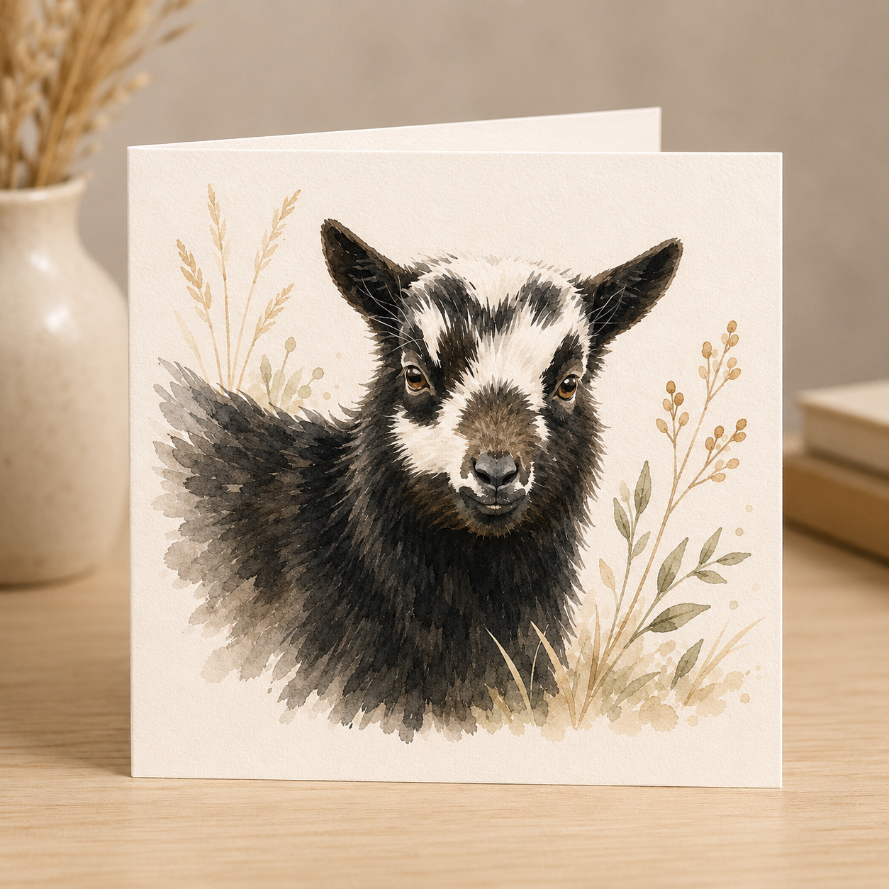 Young Wild Goat Card