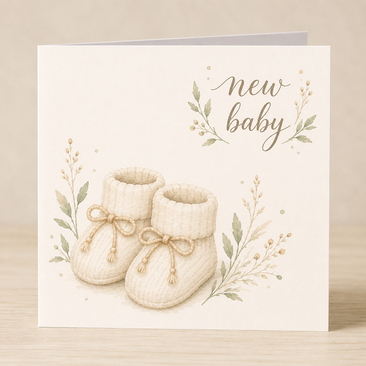 New Baby Shoes Card