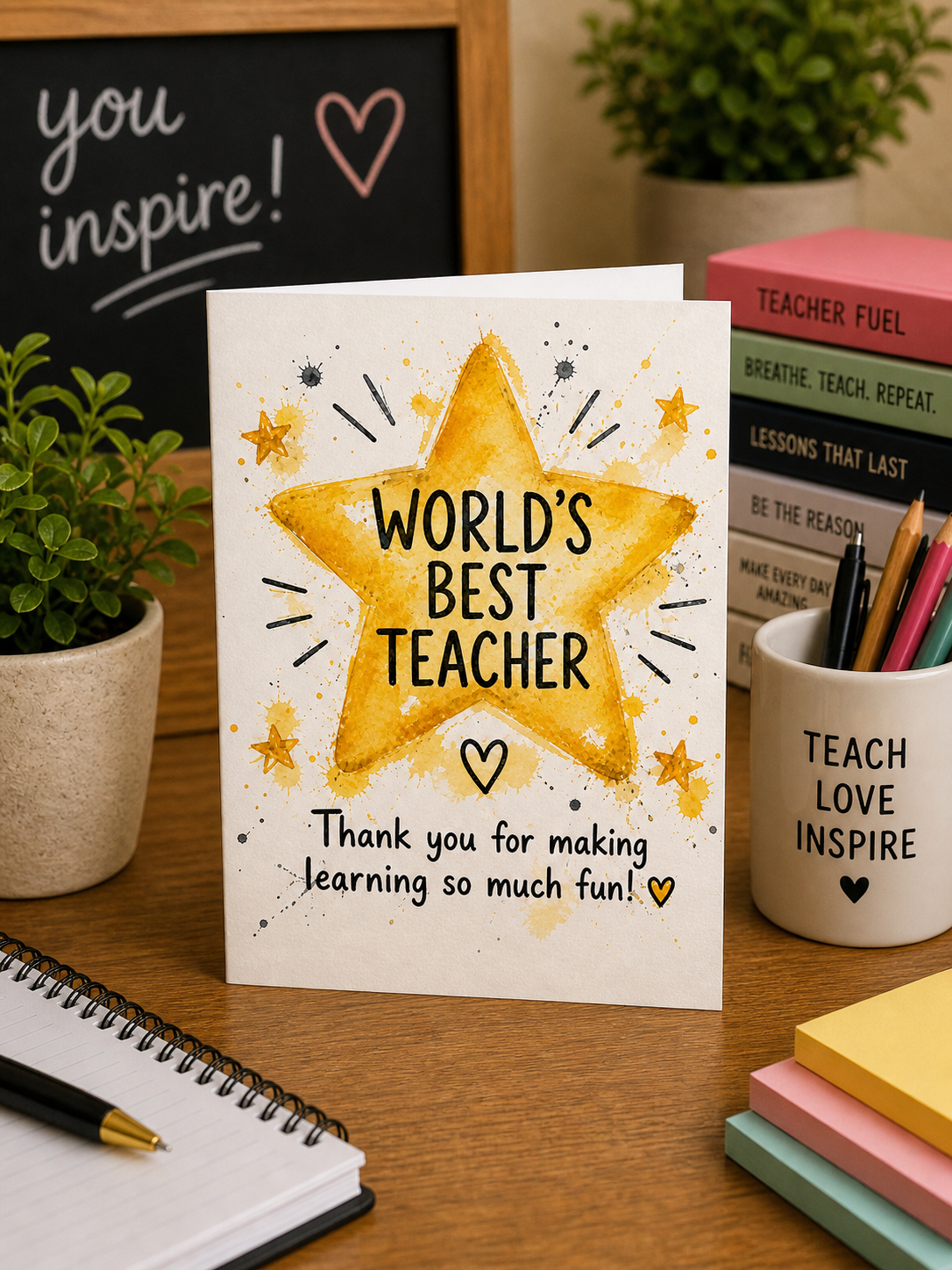 World’s Best Teacher Card