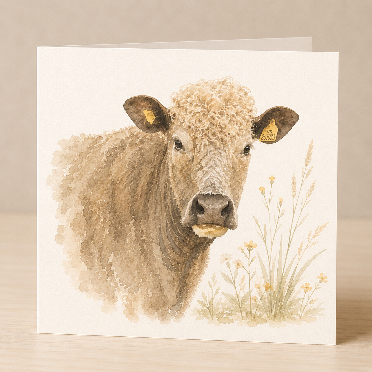 White Cow Card
