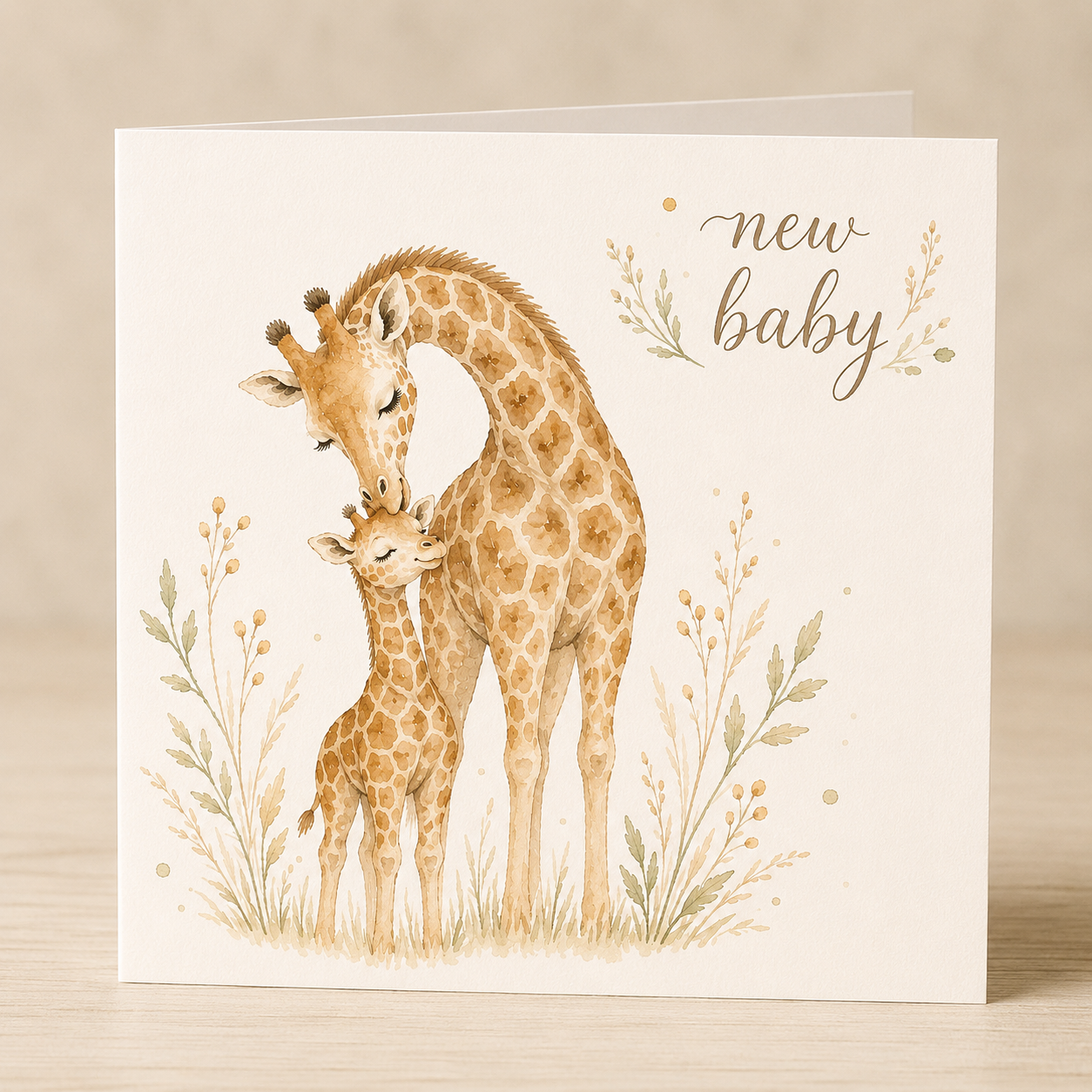New Baby Giraffe Card