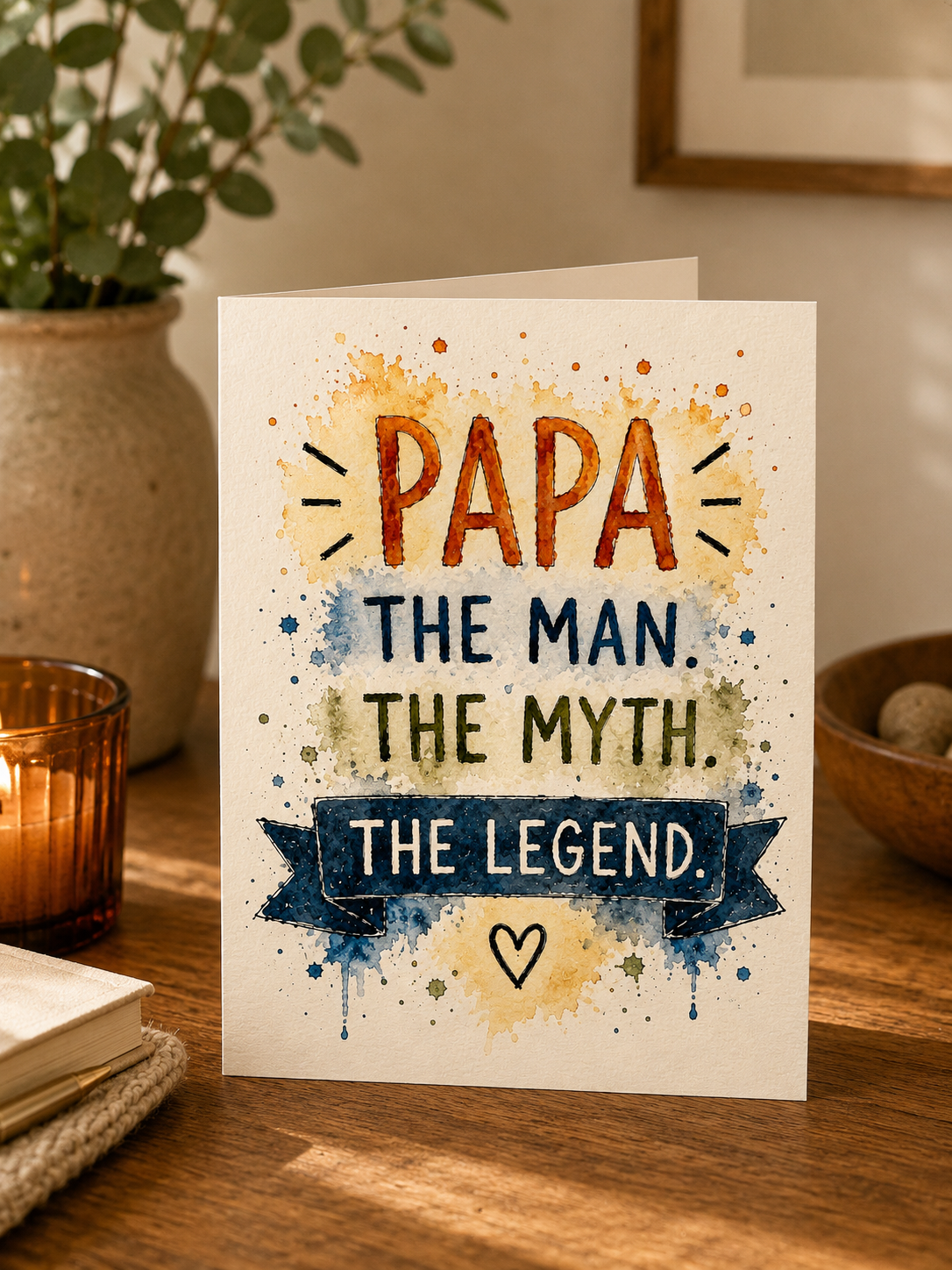 Papa - The Legend Card