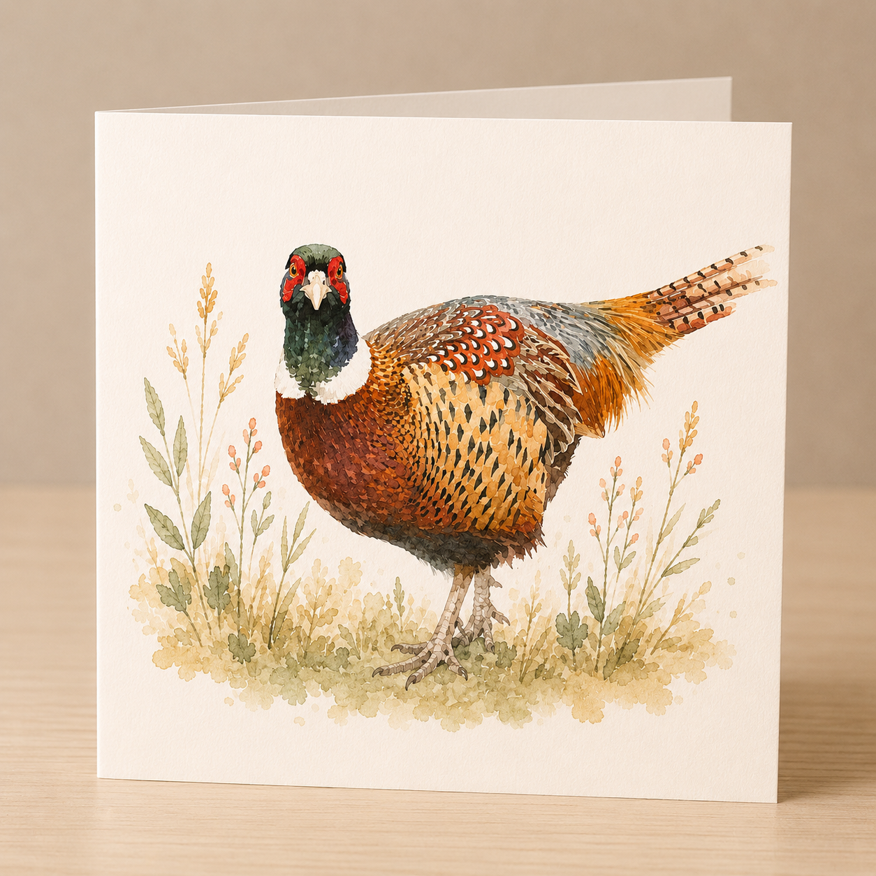 Pheasant Portrait Card