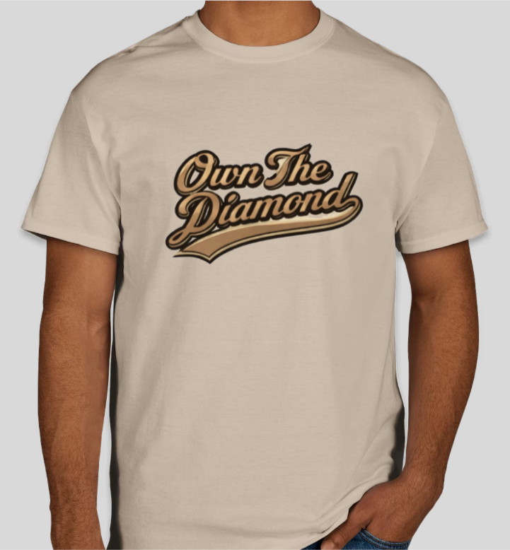 Own The Diamond Cursive Font Tee