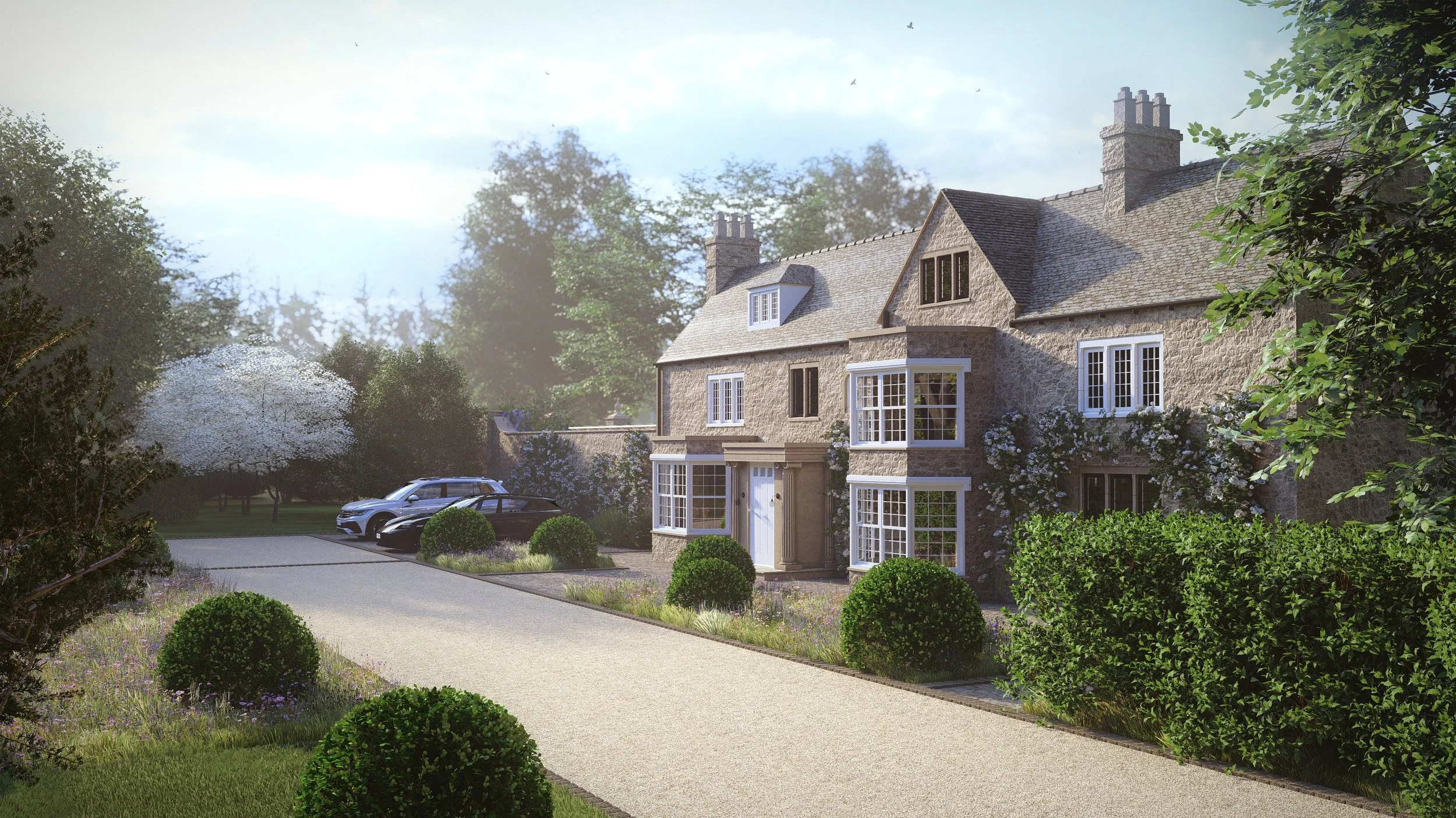 Visulisation Render (Principal Elevation - Realigned Driveway)