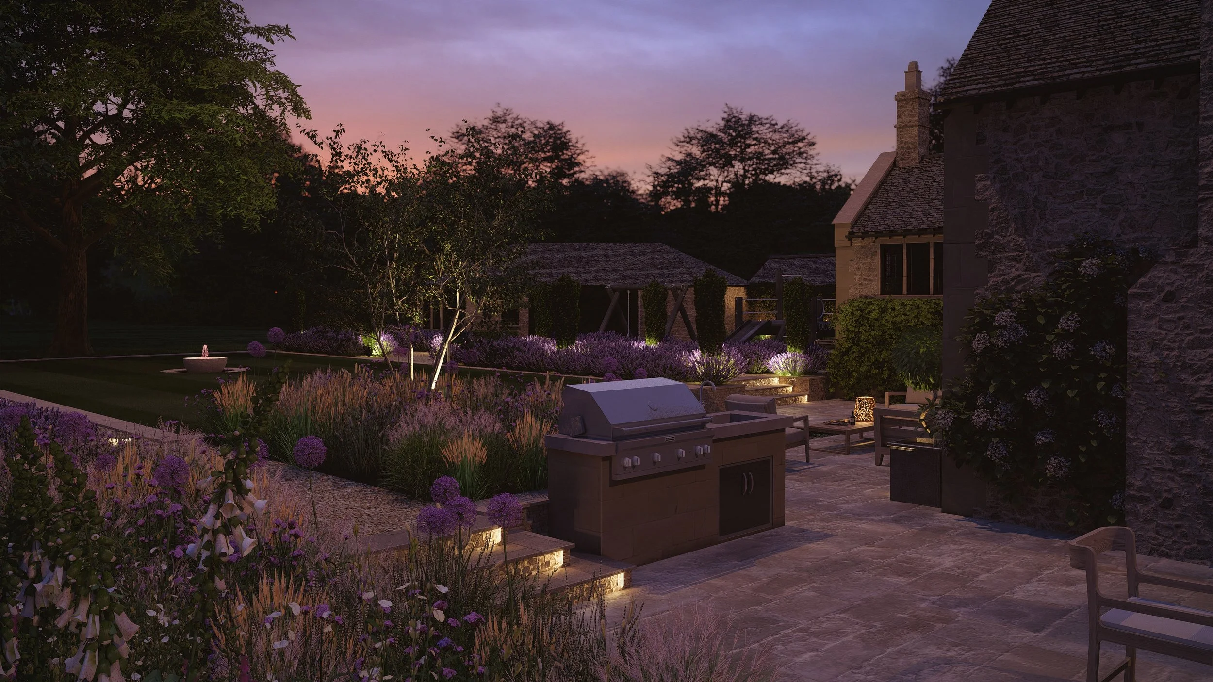 Visulisation Render (Night Lighting - Entertaining)