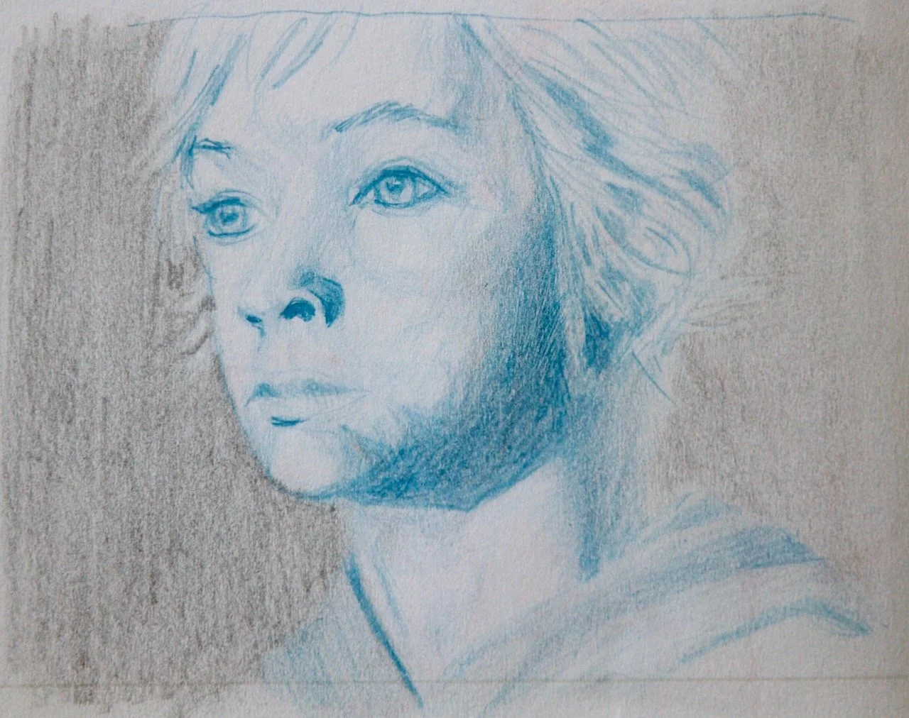 Sehnsucht, Bleistift auf Papier, 7x9 cm