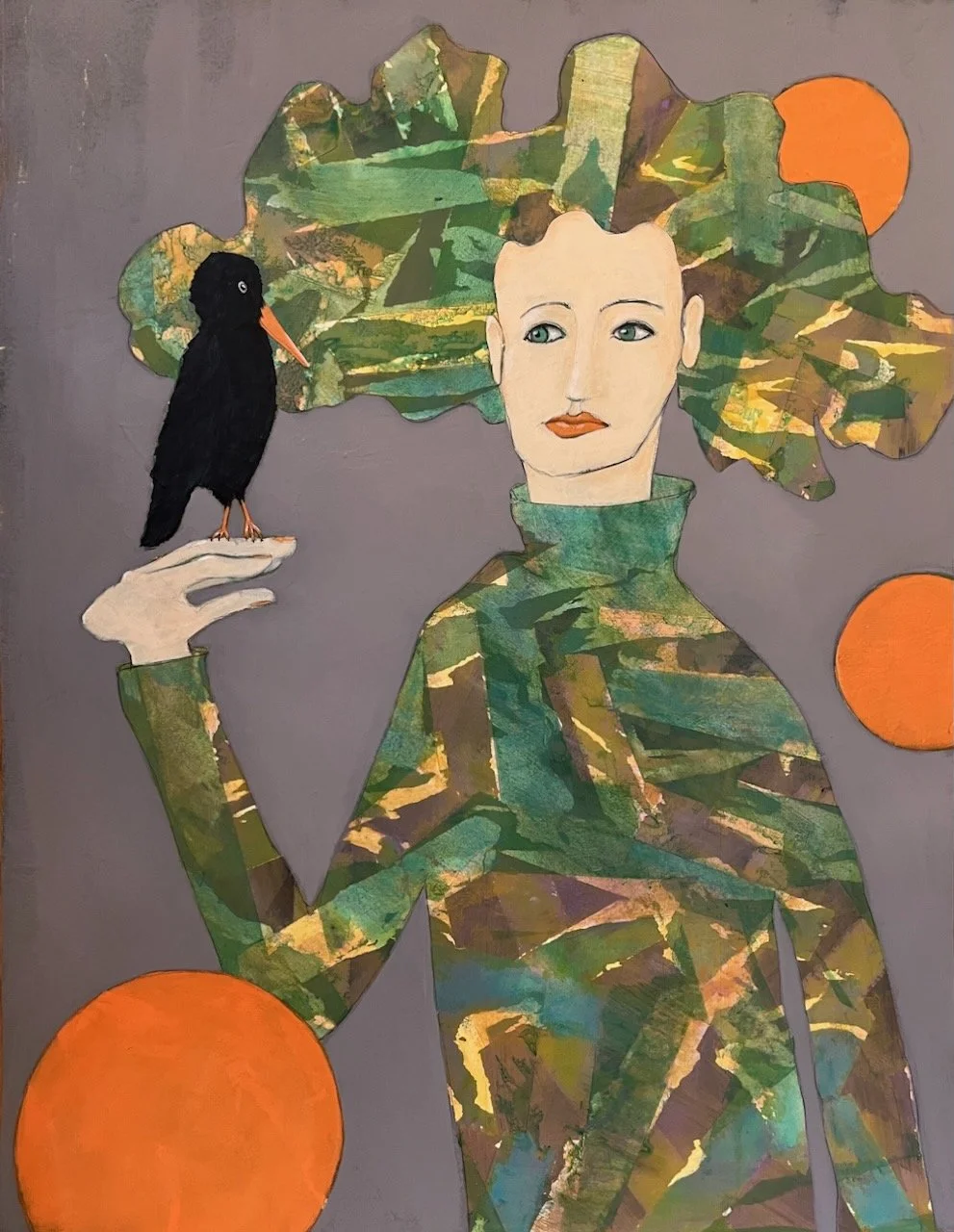 Ich mags bunter als Du! Acryl auf Papier, 64x50 cm