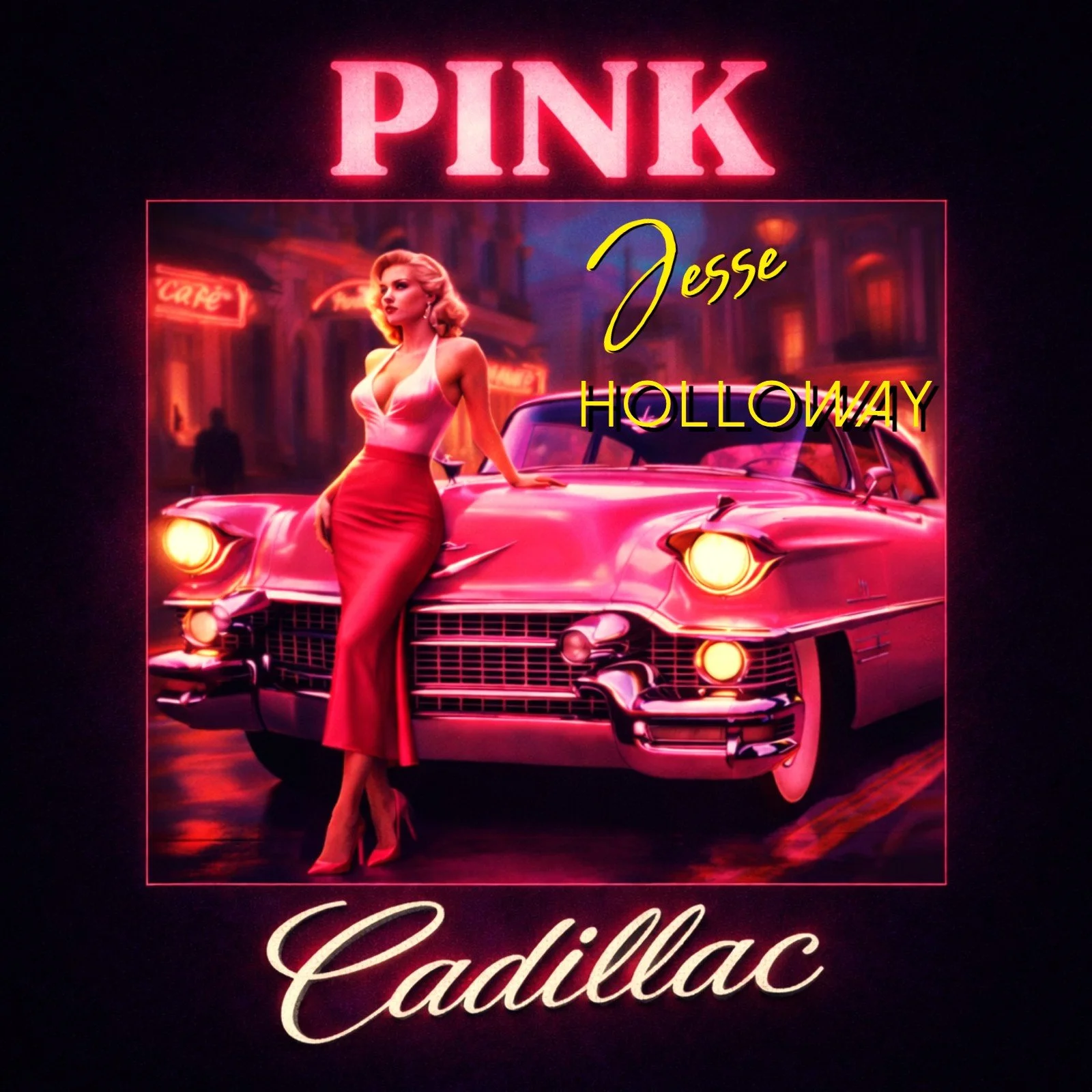 "Jesse Holloway" "Pink Cadillac" is a Pop Country sing-along road trip, barroom line dance summer rocker, "Achy Breaky Heart" for a new generation.