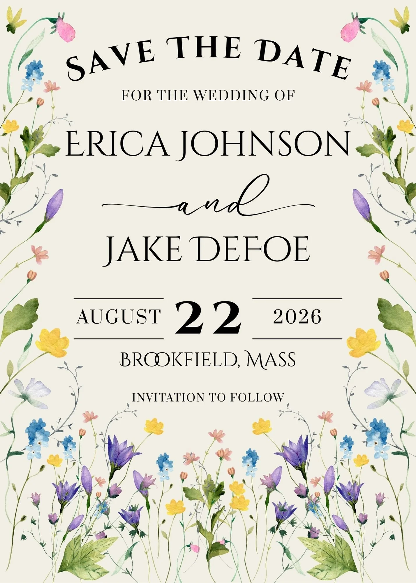 The Erica (Save the Date)