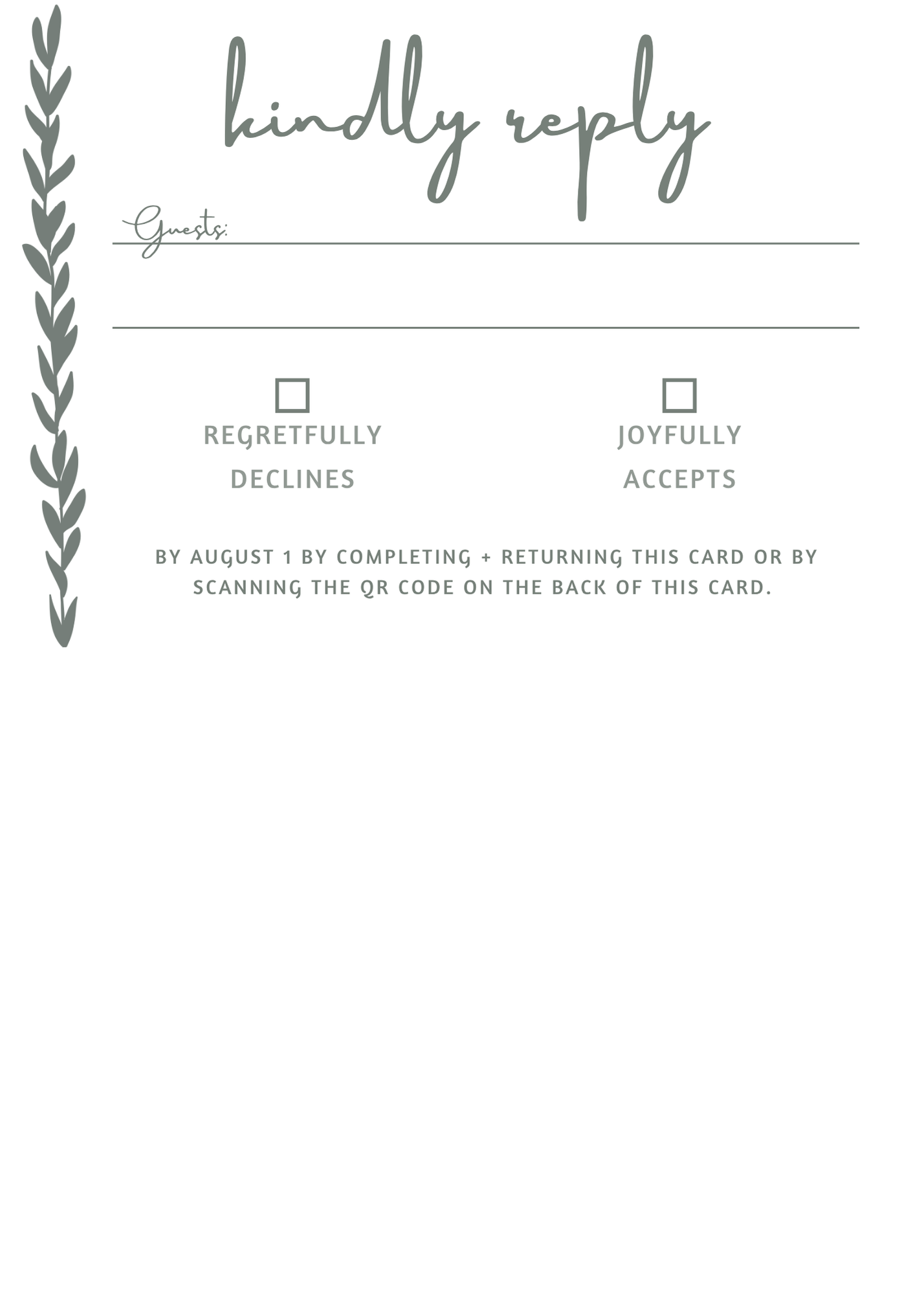 The Willow (RSVP)