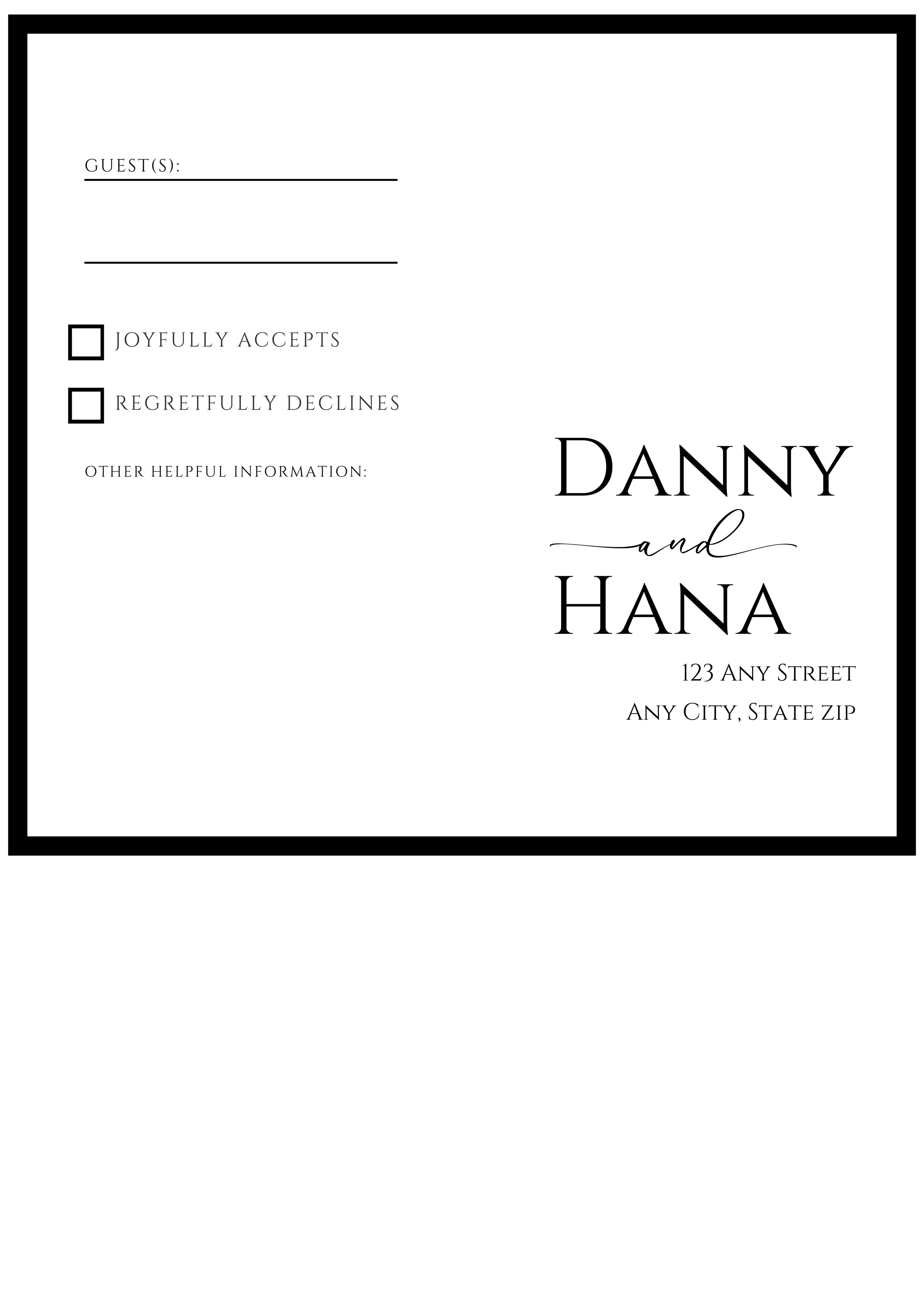 The Hana (RSVP)