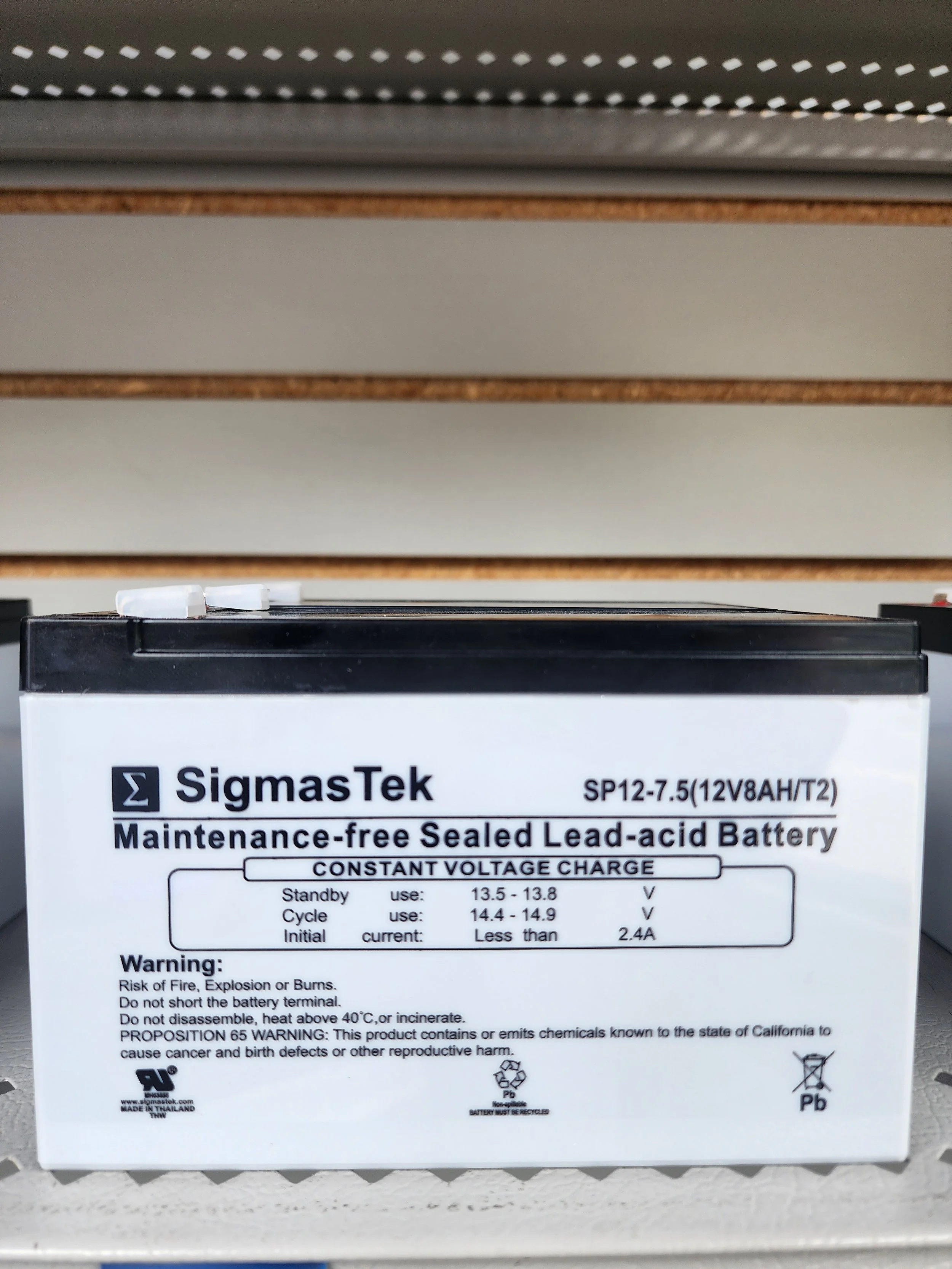 SLA12-8F2 12V 8AH F2 SLA Battery