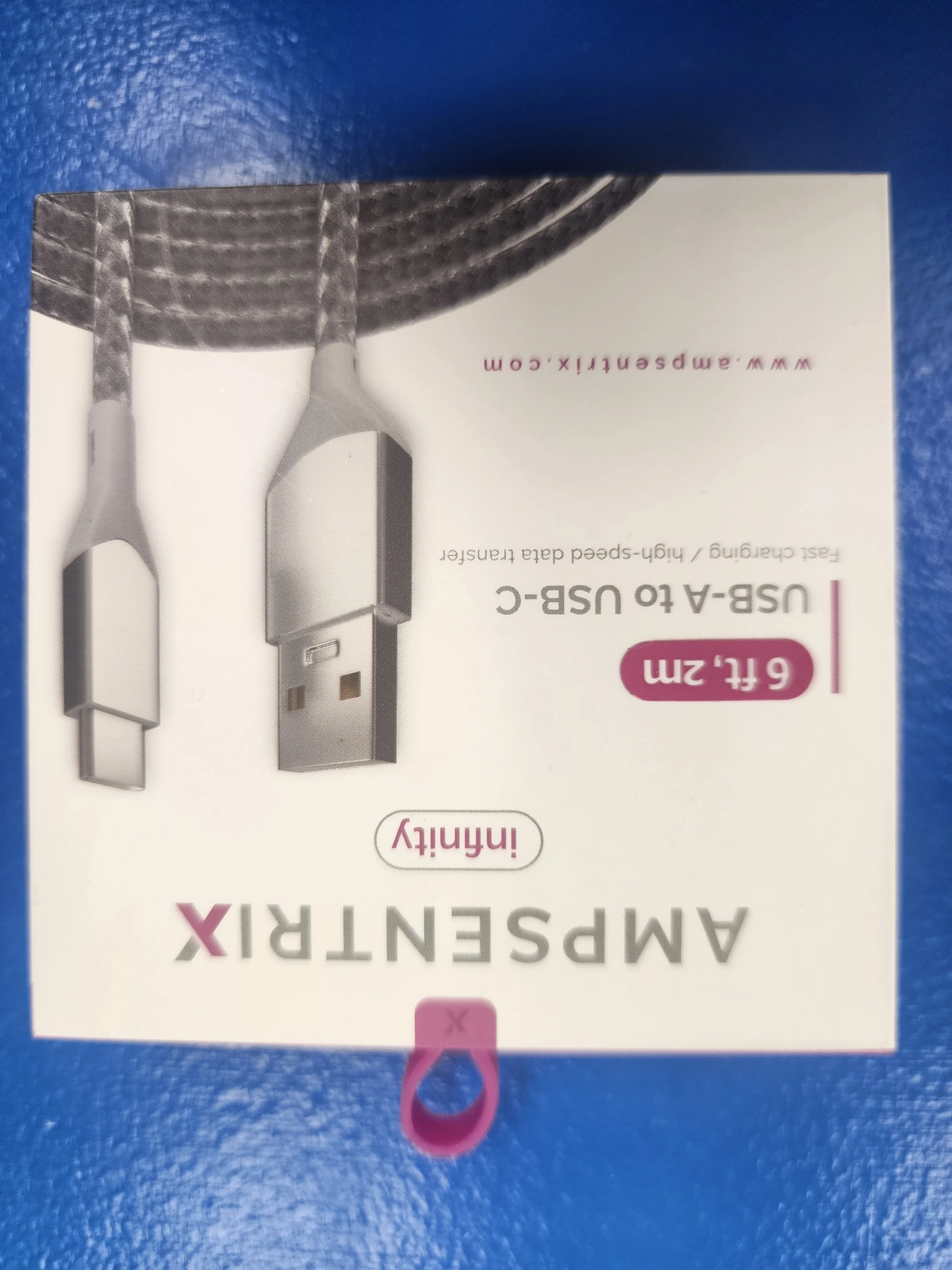 AmpSentrix 107085008846 6' Infinity USB-C to USB-A Cable
