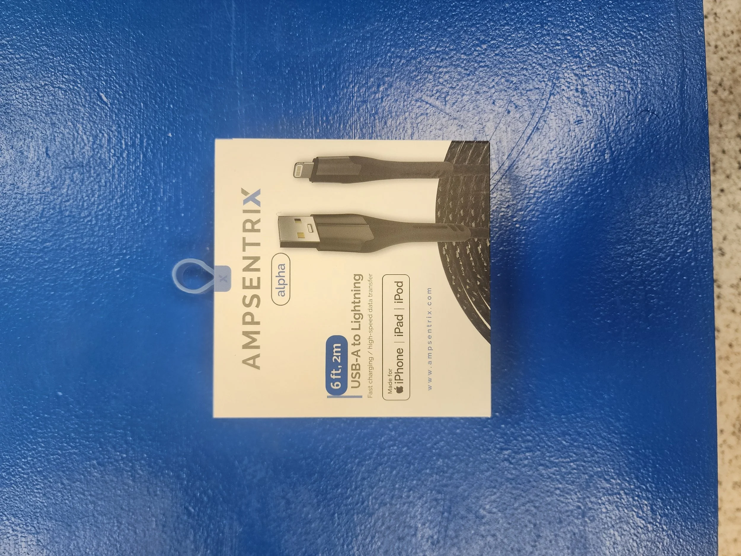 AmpSentrix 107085008854 Alpha Lightning to USB-A Cable 6' (MFI)