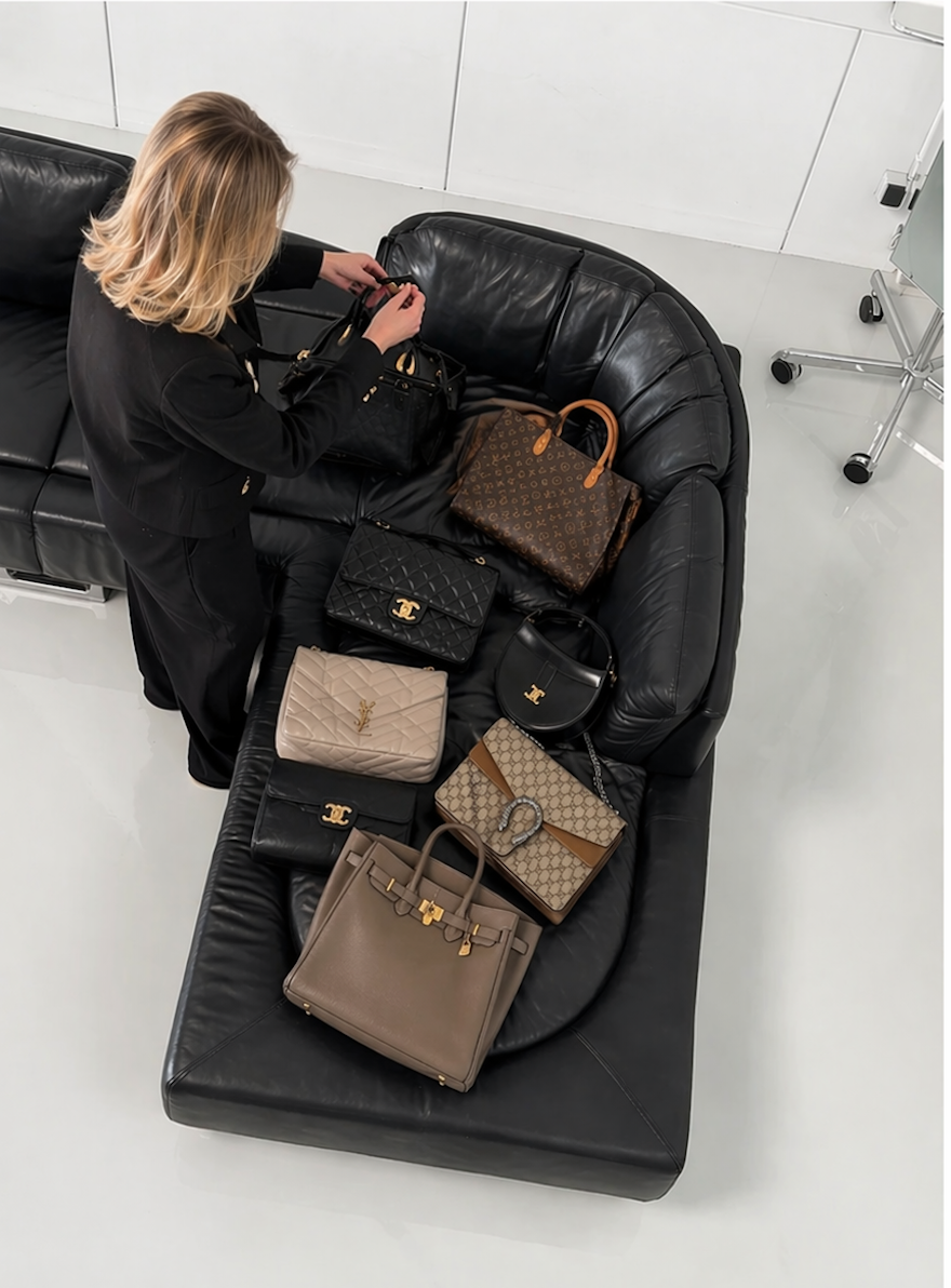 Sélection de sacs de luxe seconde main Chanel, Hermès, Louis Vuitton