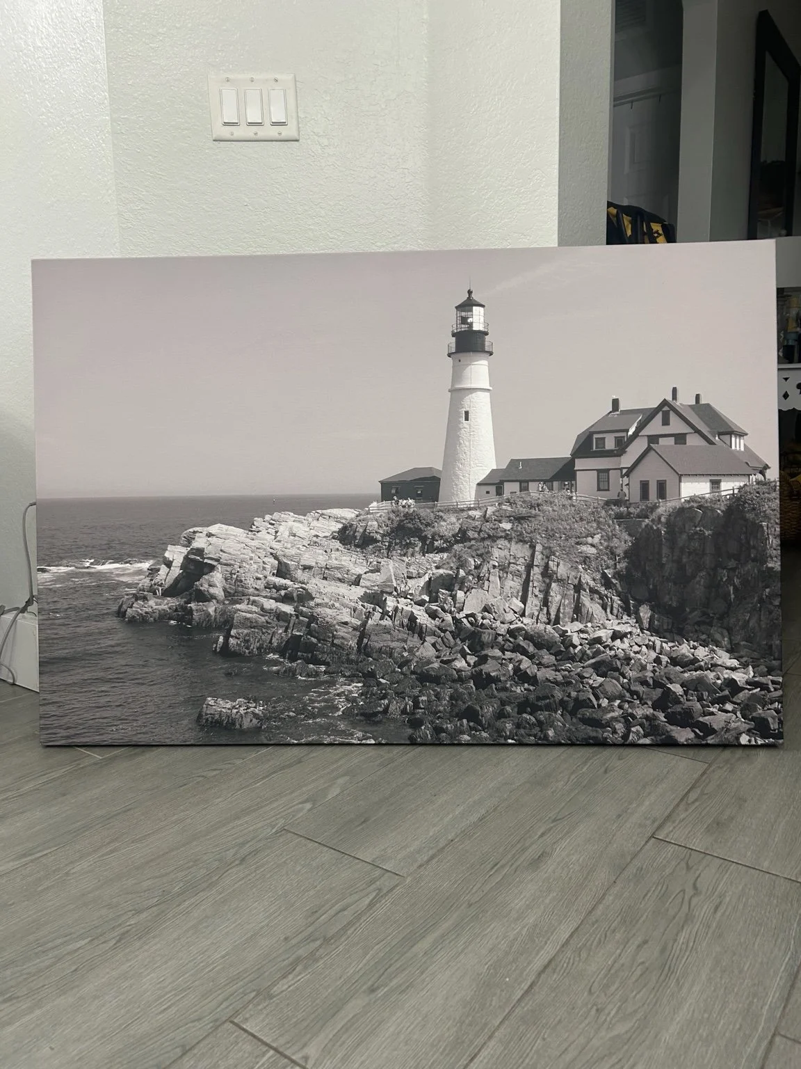 Timeless Coastal Lighthouse Canvas Art