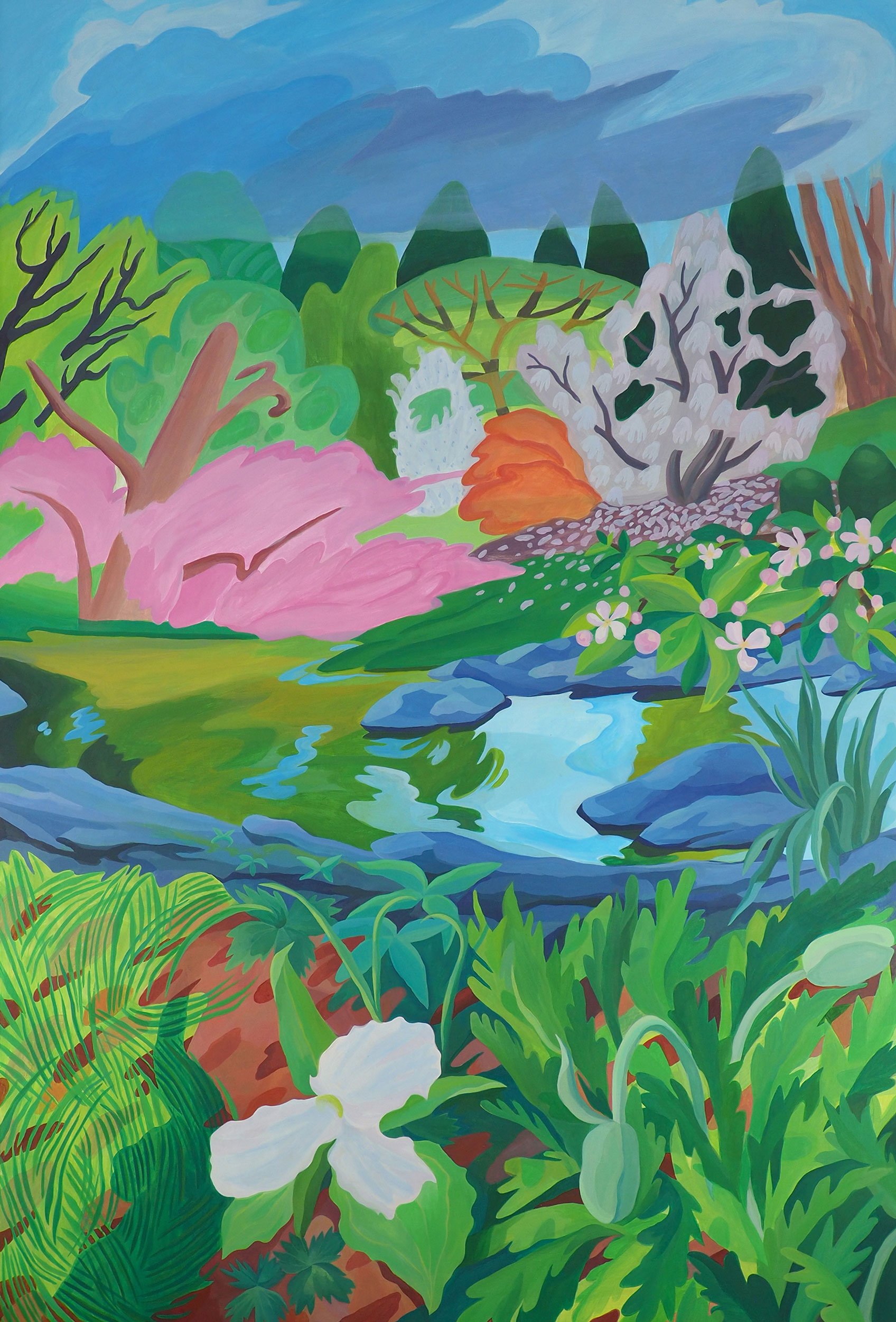  The Mnemosyne  
36 x 24 inches 
Acrylic on wood 
2026 [sold]