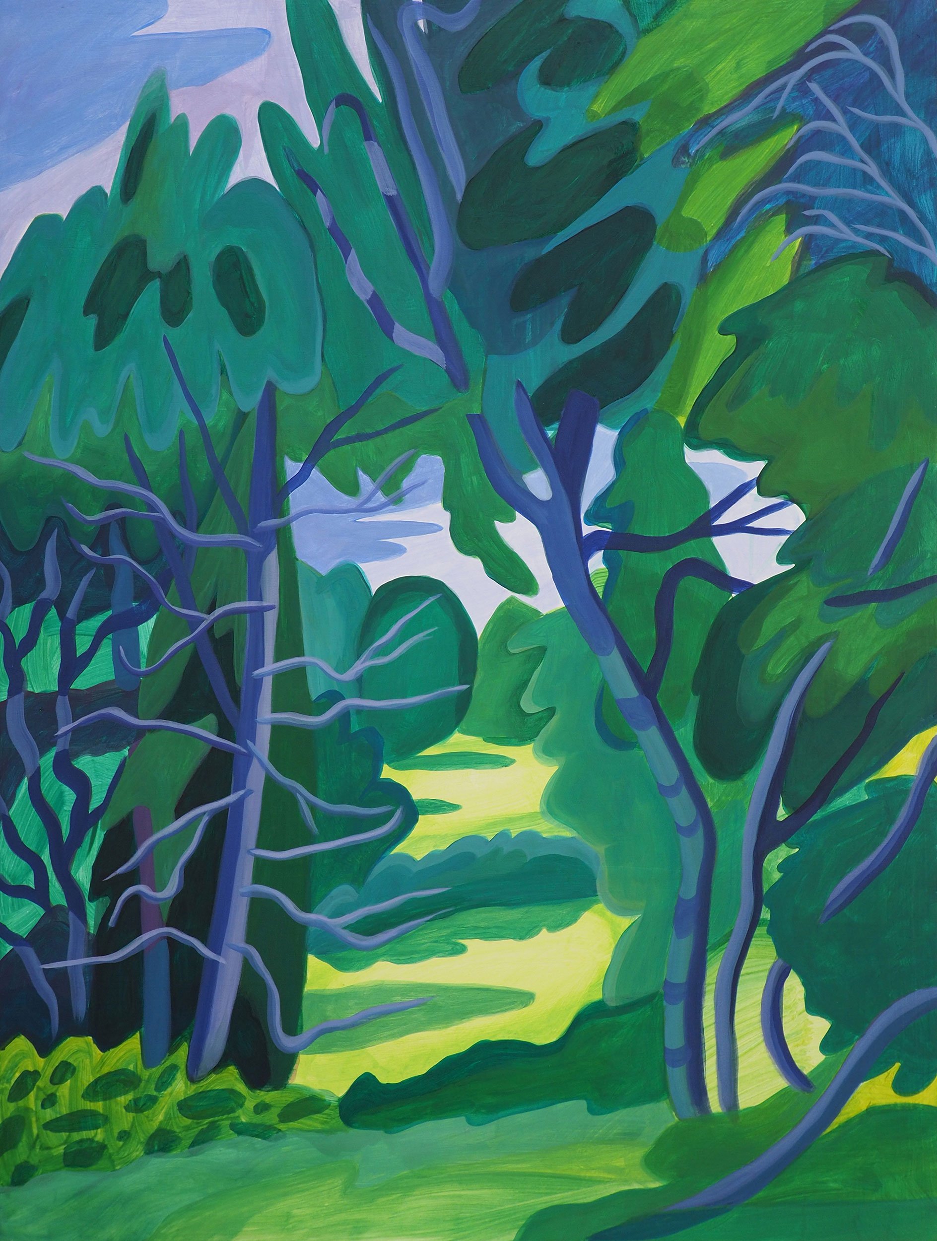  Bright Meadow  
16 x 12 inches 
Acrylic on wood 
2023