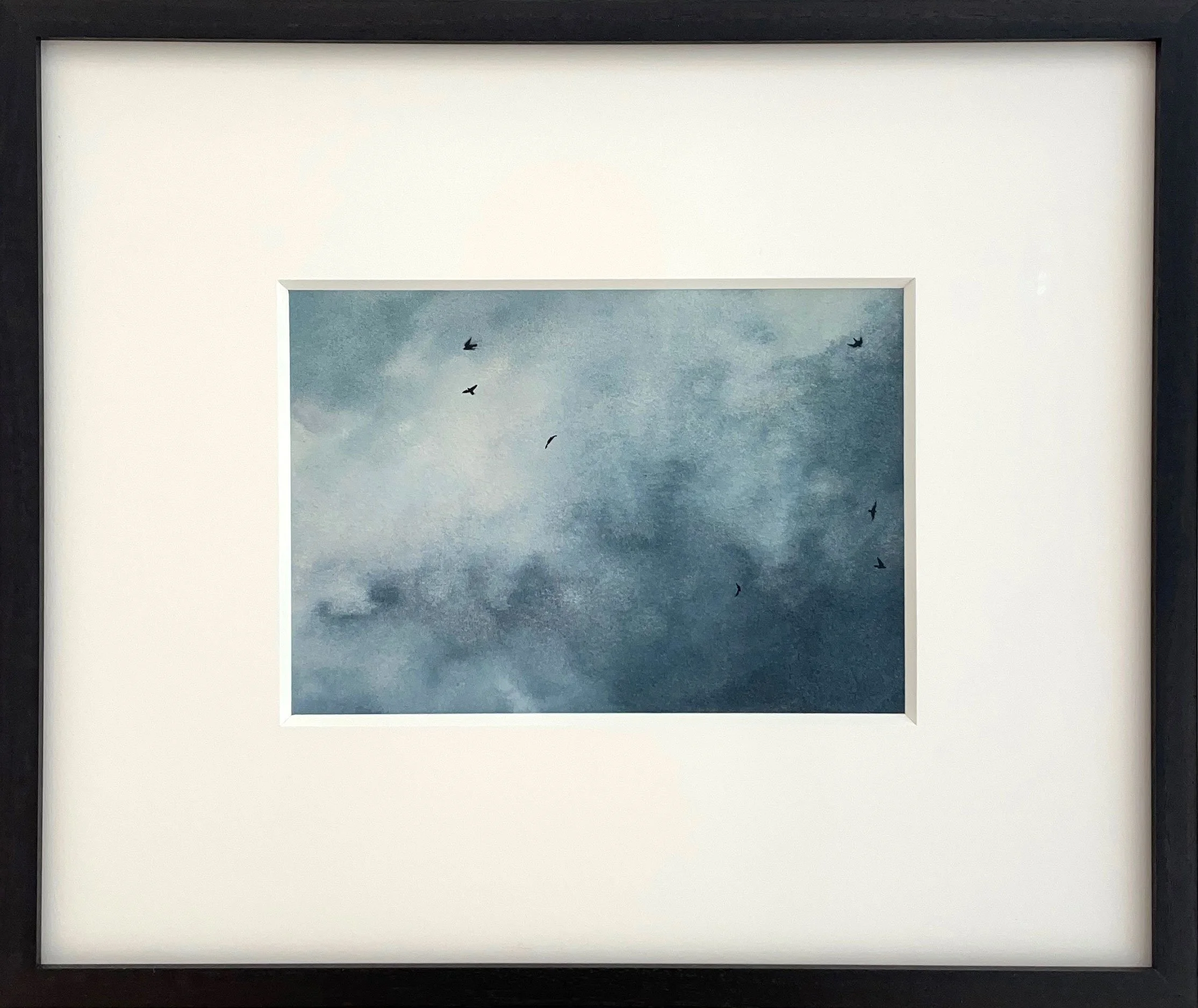  Flock at midday, 2  
12 x 14.75 inches (framed) 
Watercolor on paper 
2021 [sold]