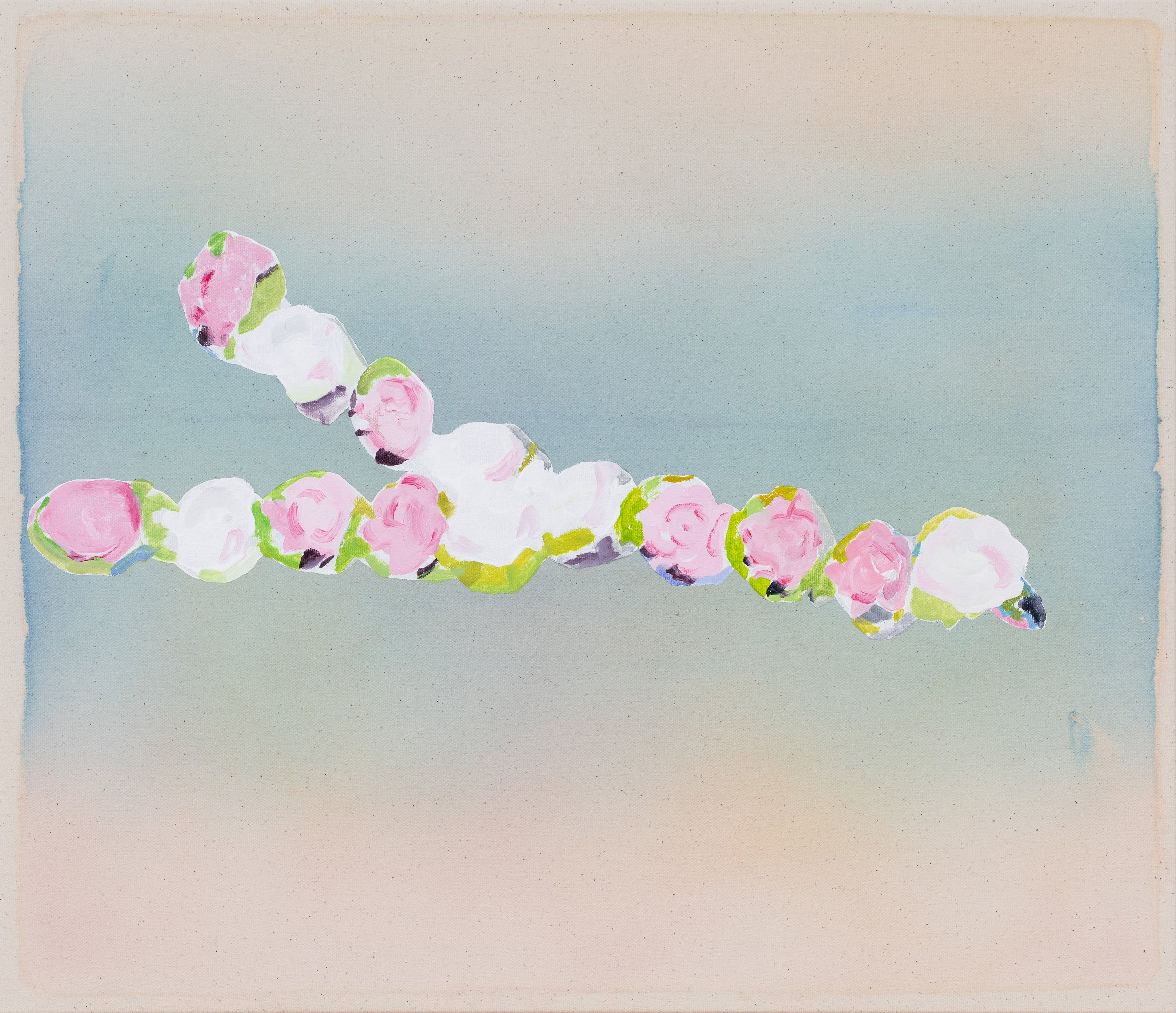  your roses  
18 x 21 inches 
Acrylic and vinyl paint on canvas 
2026