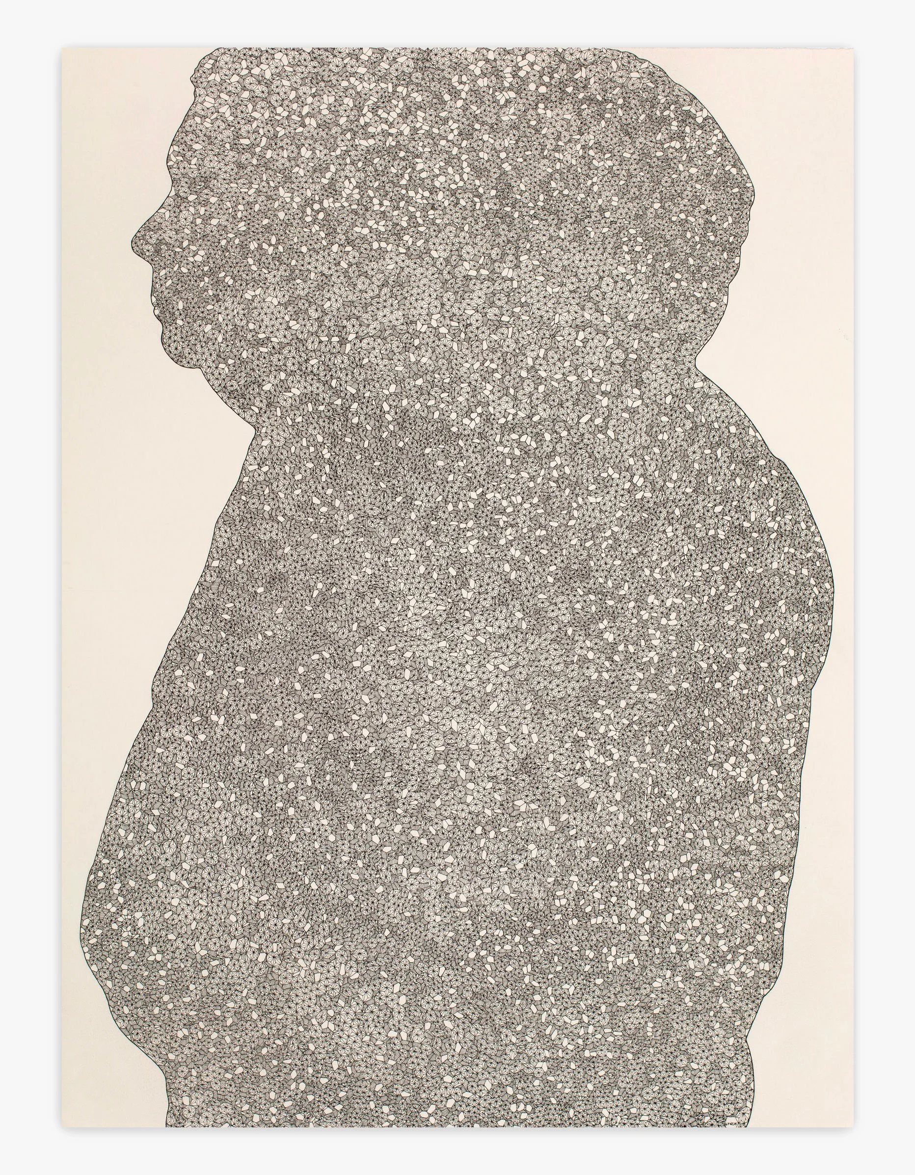 Divided Man Drawing #3  
30 x 22 inches 
Ink on paper 
2016