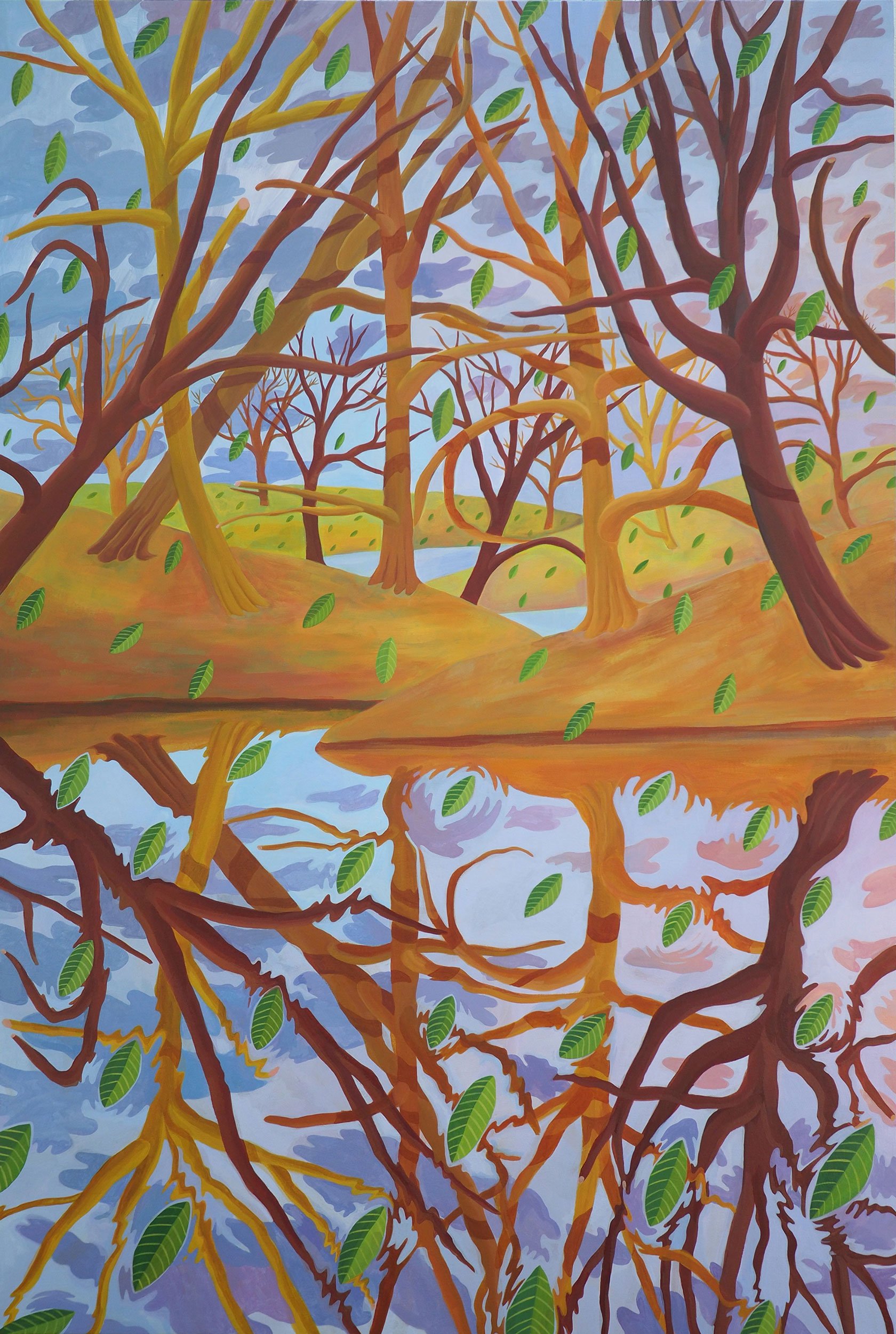  The Lethe  
36 x 24 inches 
Acrylic on wood 
2026