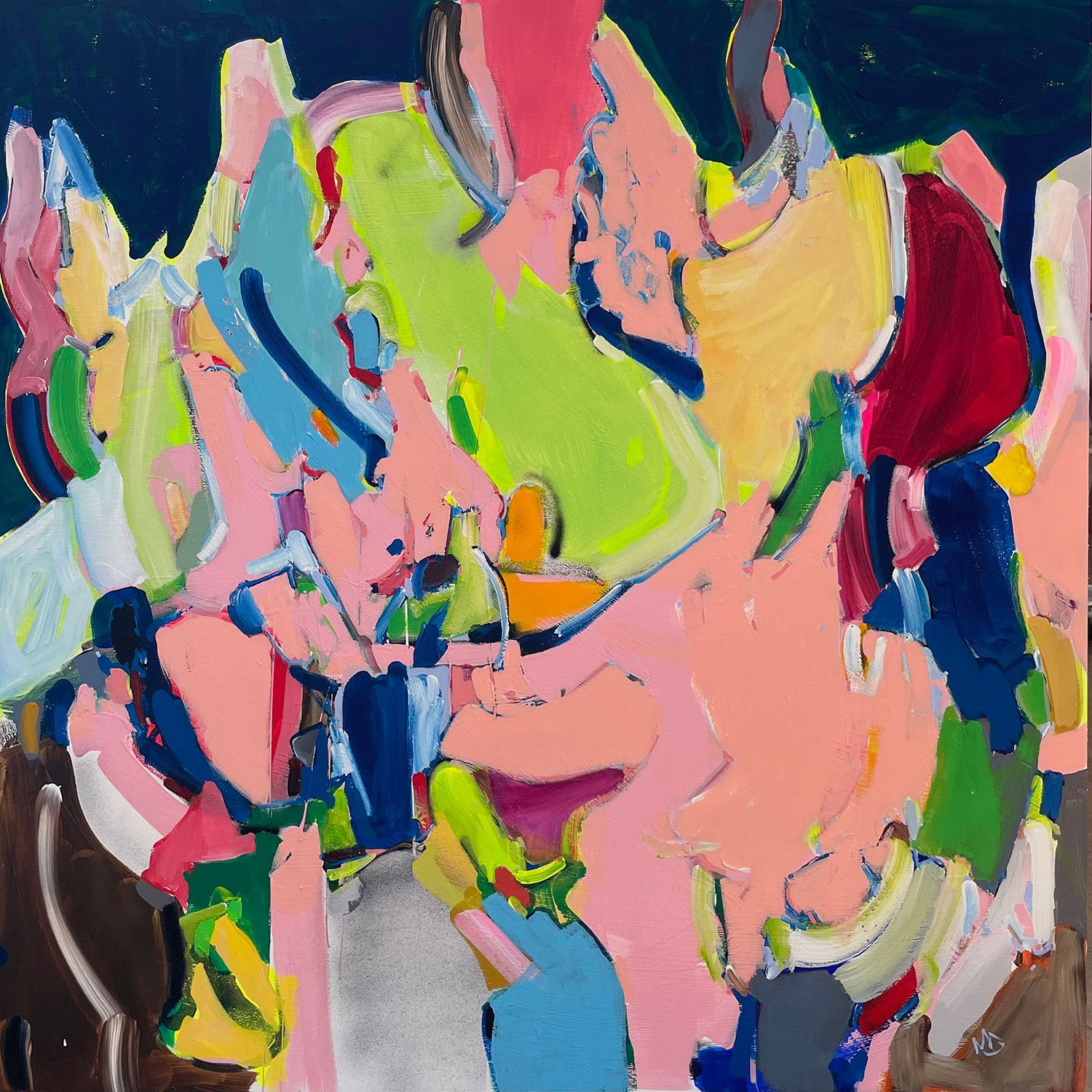  Beside Myself  
24 x 24 inches 
Acrylic on panel 
2023