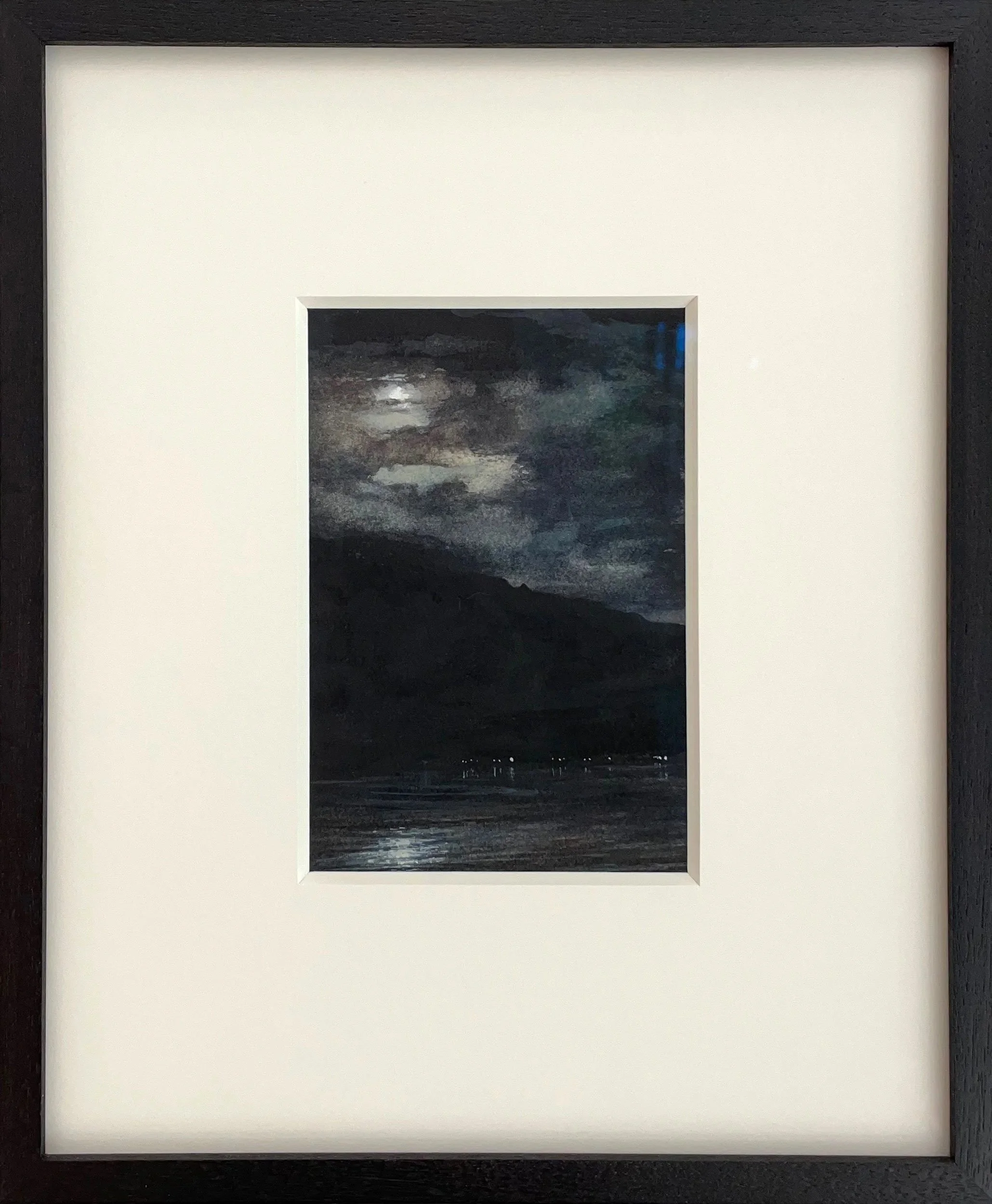  Across the lake  
13.75 x 11 inches (framed) 
Watercolor on paper 
2021 [sold]