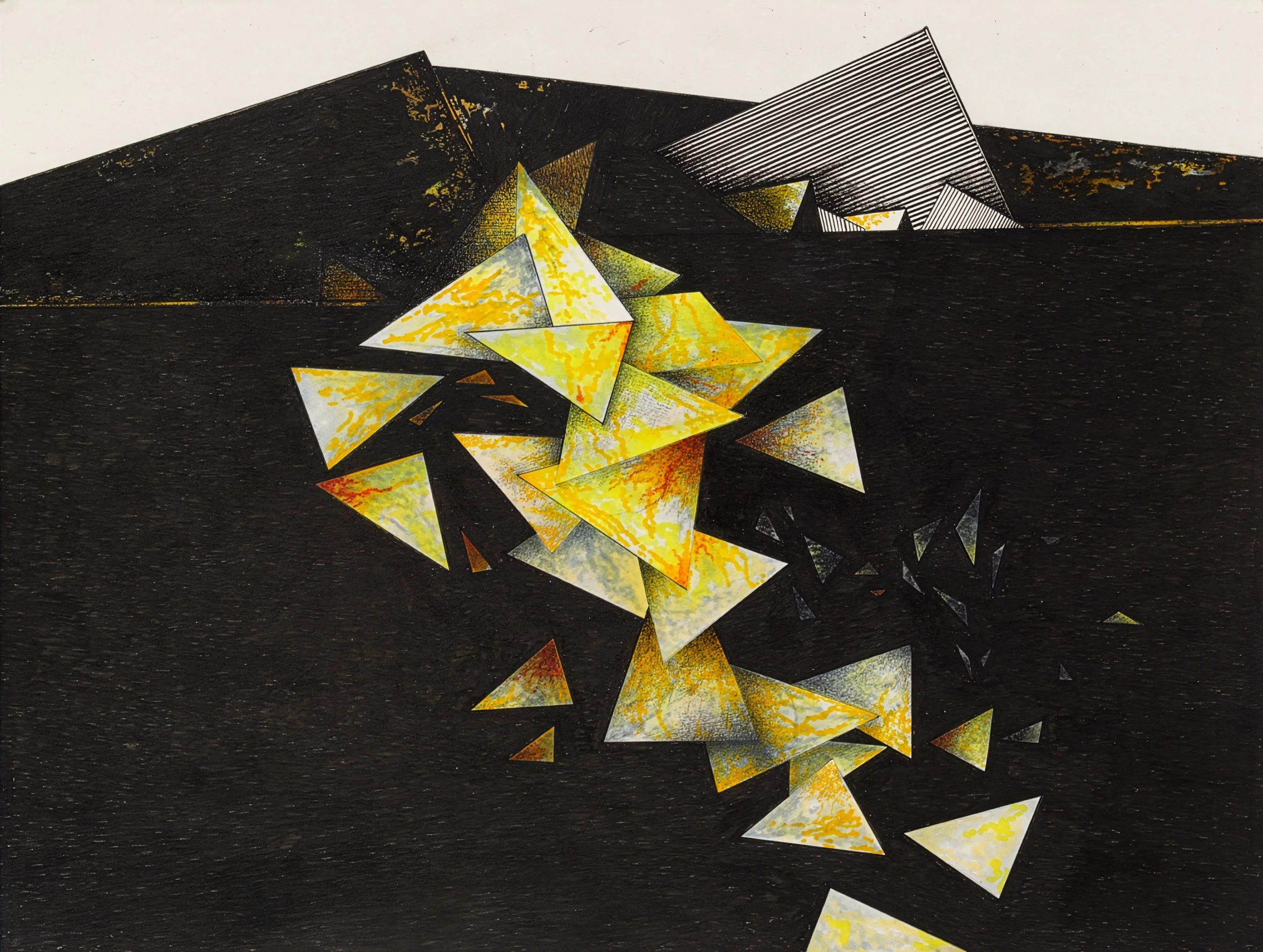  Untitled (from La Chimera del Oro)  
12 x 16 inches (artwork) 
20.125 x 23.75 inches (framed) 
Ink on paper 
2025