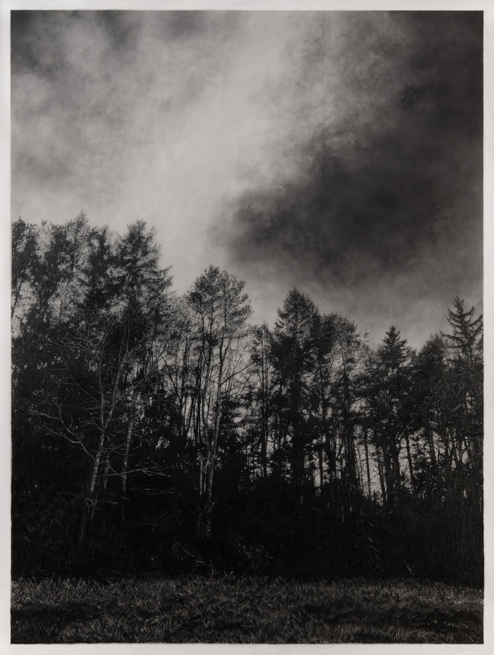  Traveling Sky  
33 x 24.5 inches (drawing) 
41 x 32.75 inches (framed) 
Graphite on drafting film 
2026