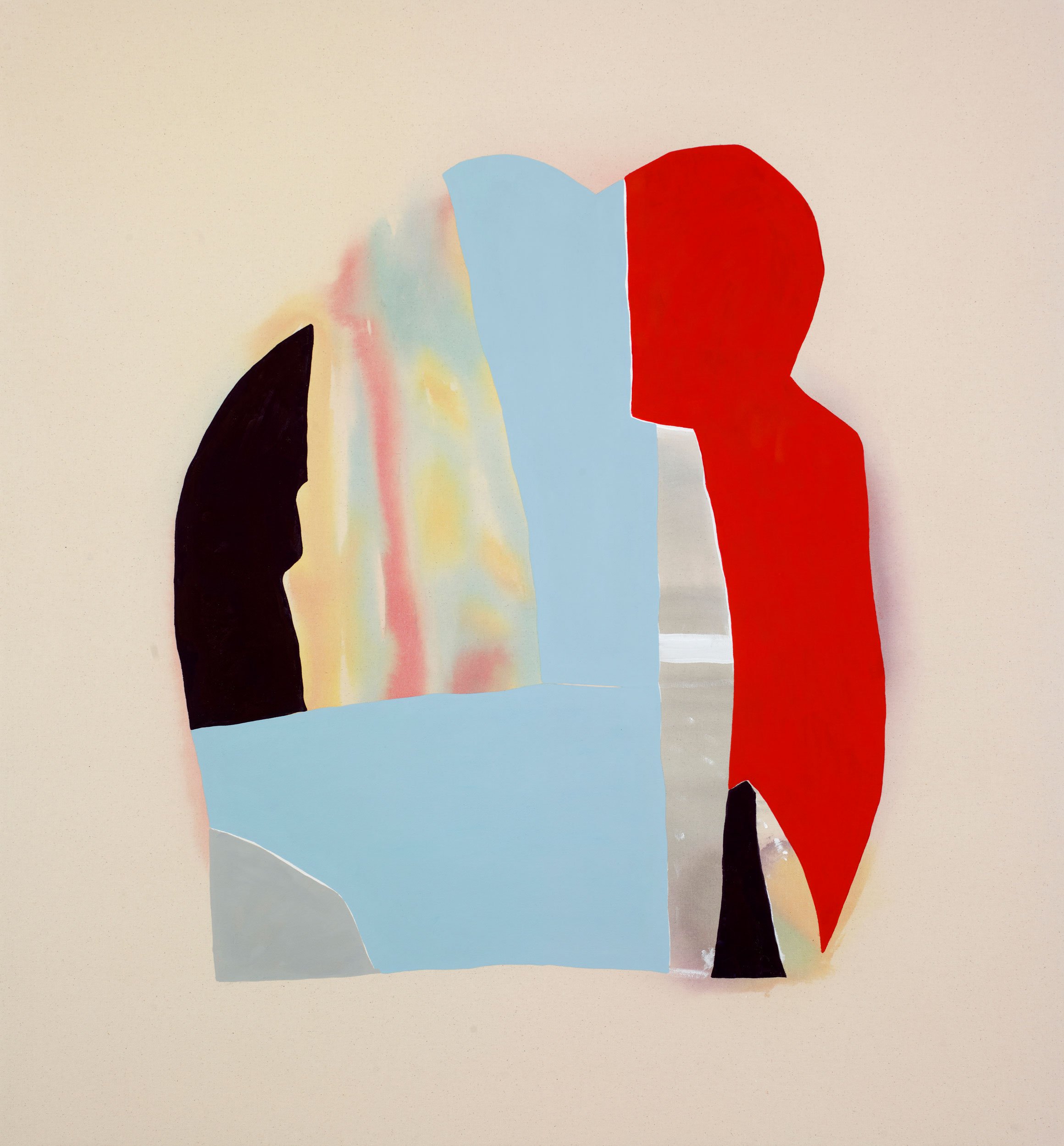  deeper than the sea   
43 x 40 inches  
Acrylic and vinyl paint on canvas  
2023   