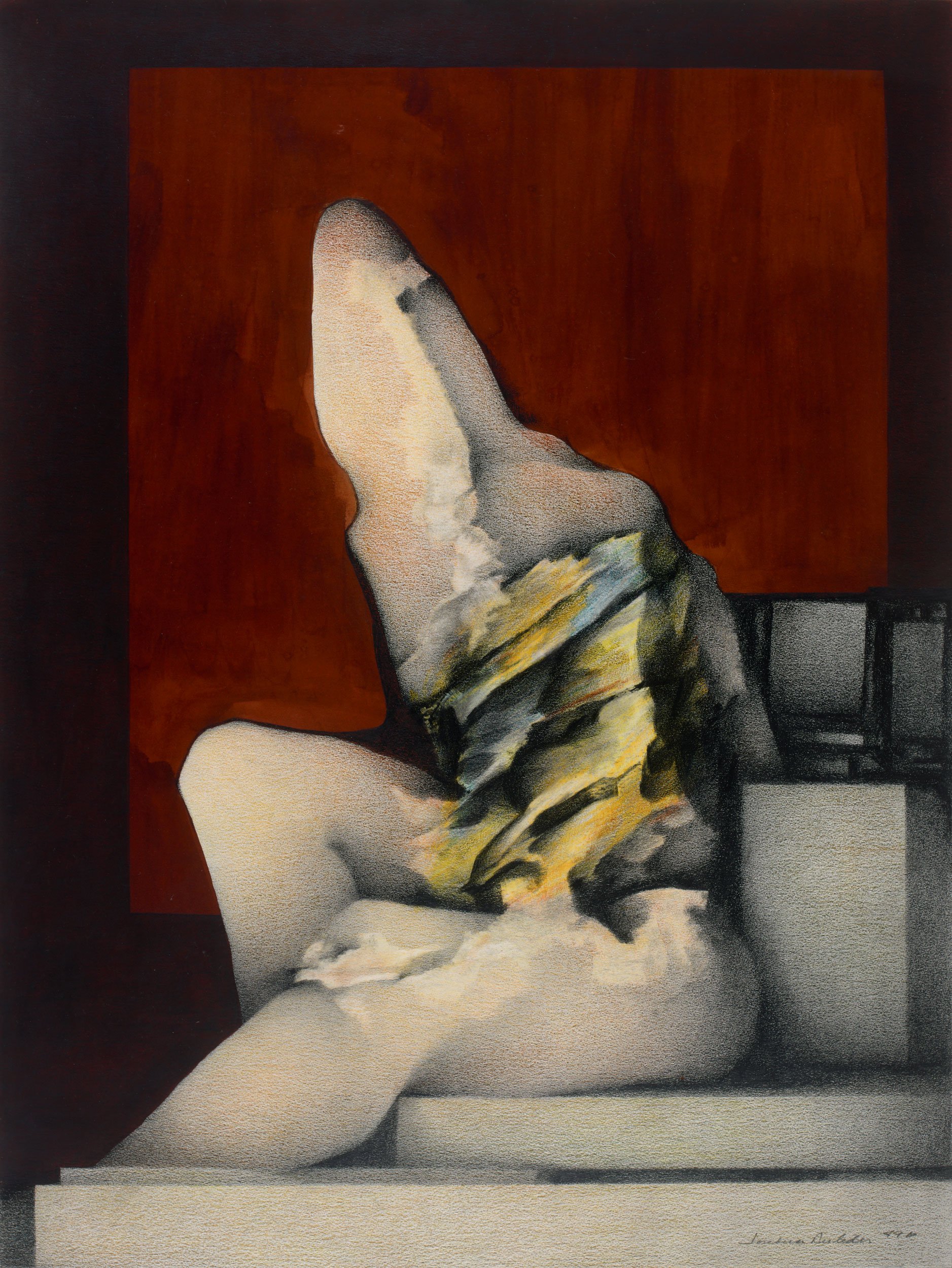  Los Cuerpos (01)  
23.5 x 17.75 inches (artwork) 
32.75 x 26.75 inches (framed) 
Graphite, ink, and colored pencil on paper 
1979