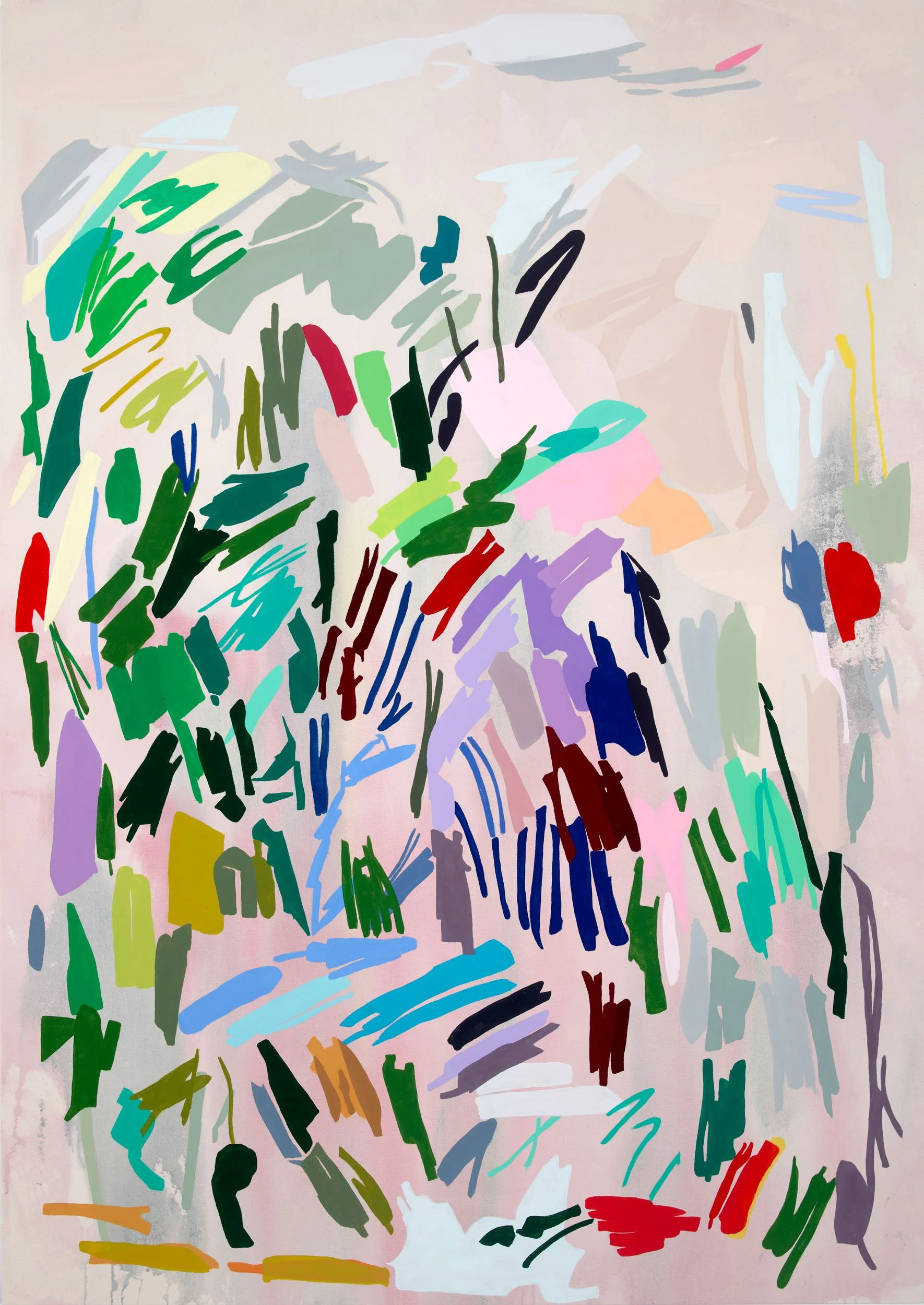  all your colors (50)   
61 x 43 inches  
Acrylic and vinyl paint on canvas  
2022   