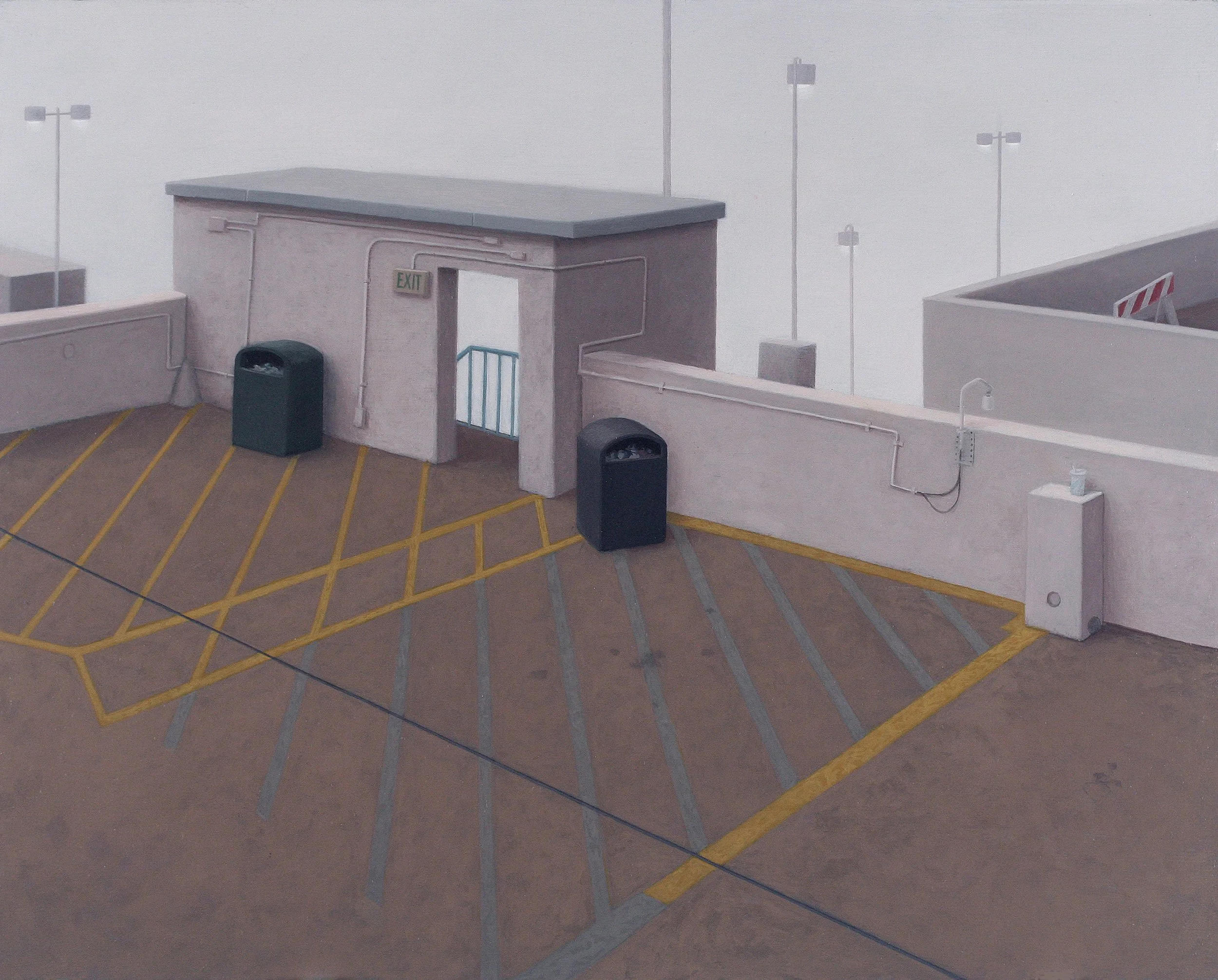  Parking Garage  
8 x 10 inches 
Oil on MDF 
2012