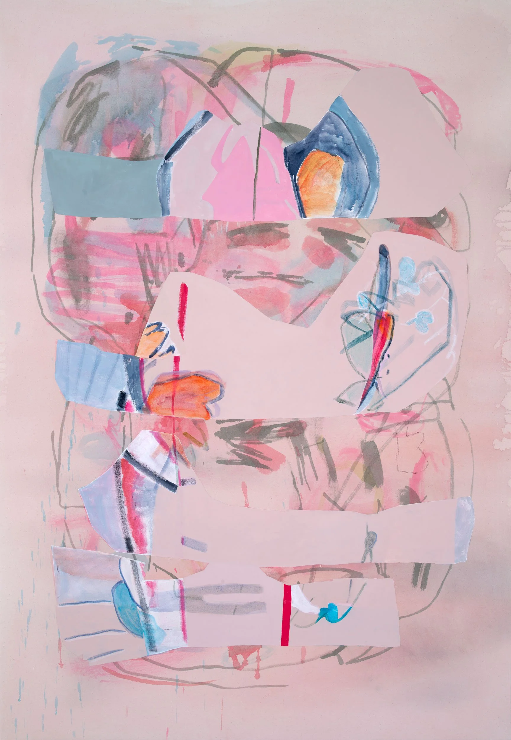  bluet   
64.5 x 44.5 inches  
Acrylic and vinyl paint on canvas  
2023   