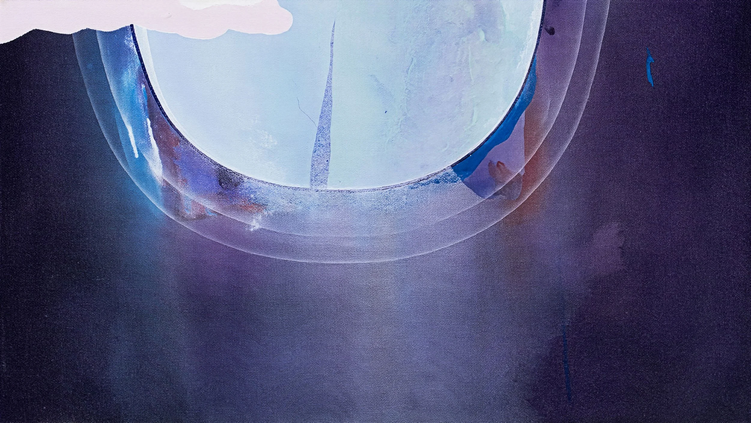 Detail of abstract painting with window