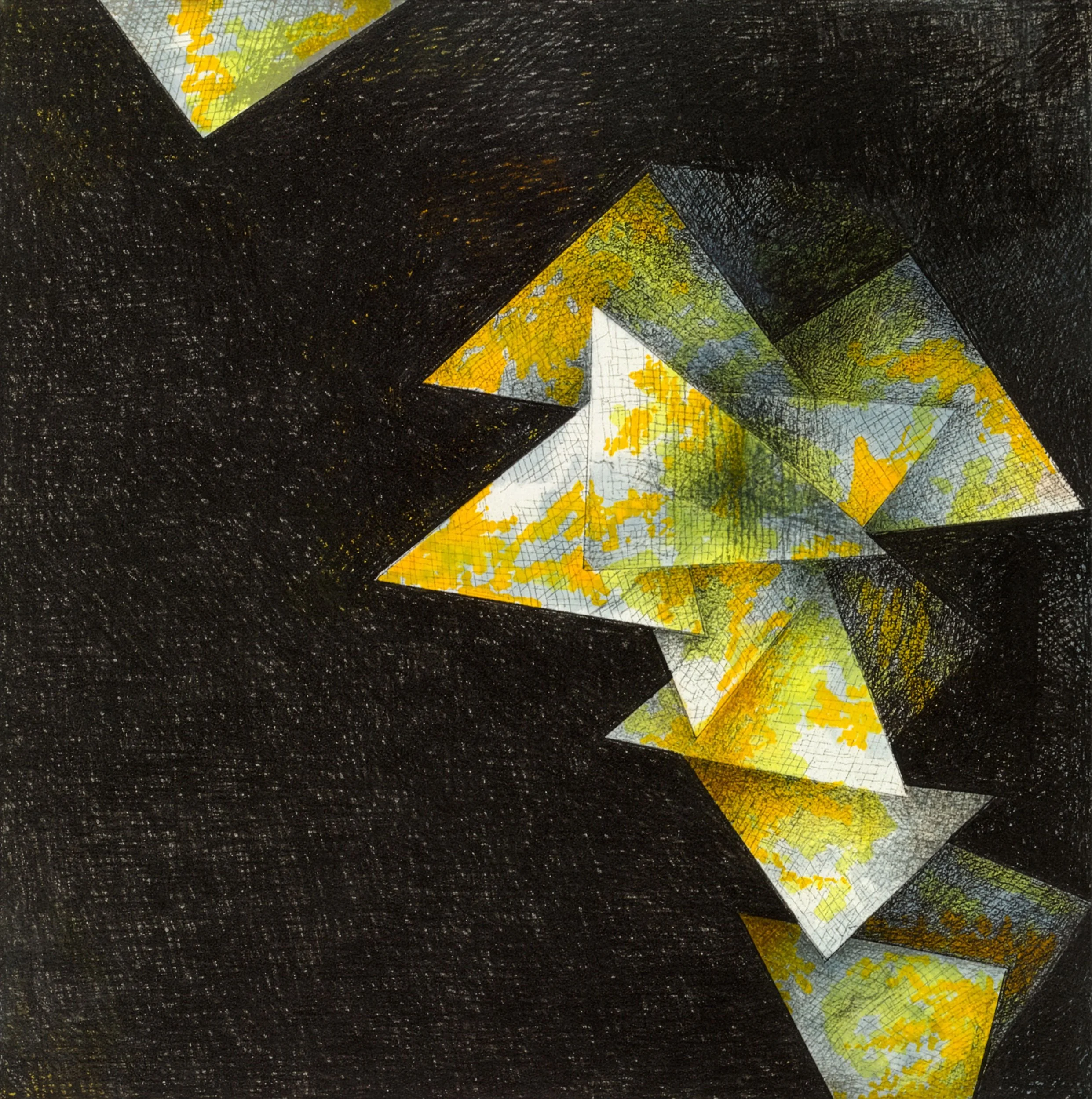  Untitled (from La Chimera del Oro)  
8 x 8 inches (artwork) 
15.75 x 15.5 inches (framed) 
Ink on paper 
2025 [sold]