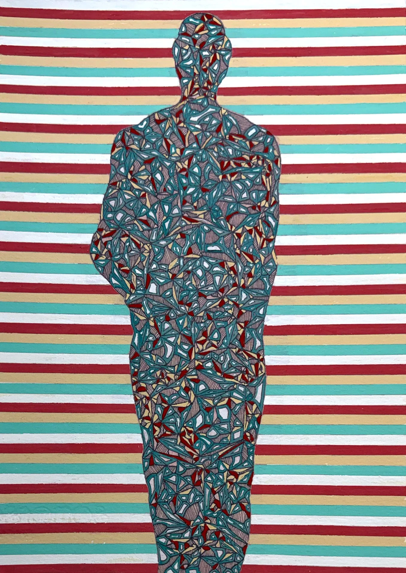  Division Man  
11 x 7.5 inches 
Gouache on paper 
2014